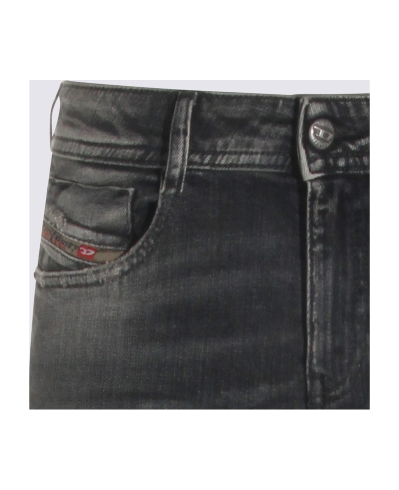 Diesel Black Cotton Jeans - Black