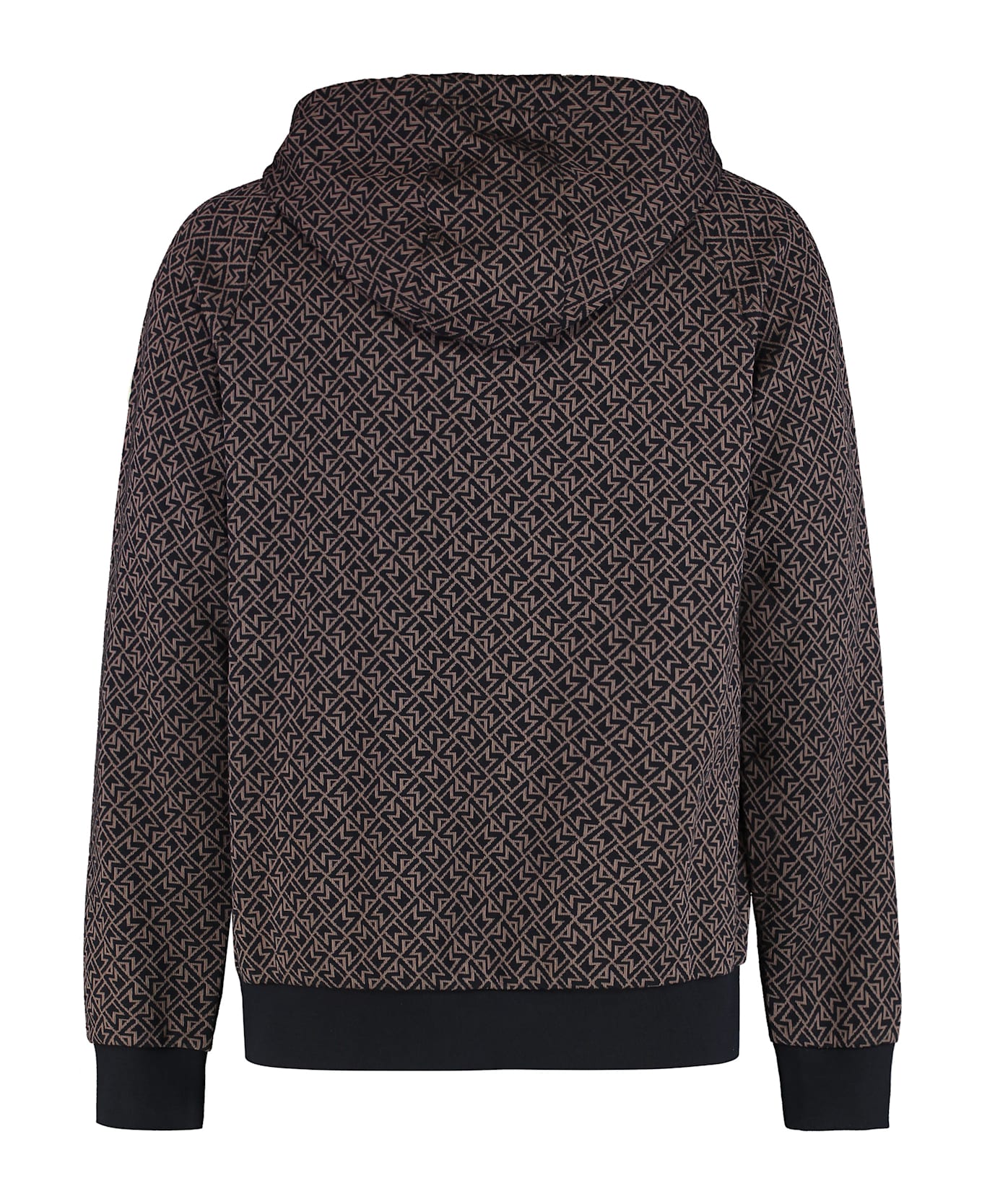 Moncler Knitted Hoodie - black