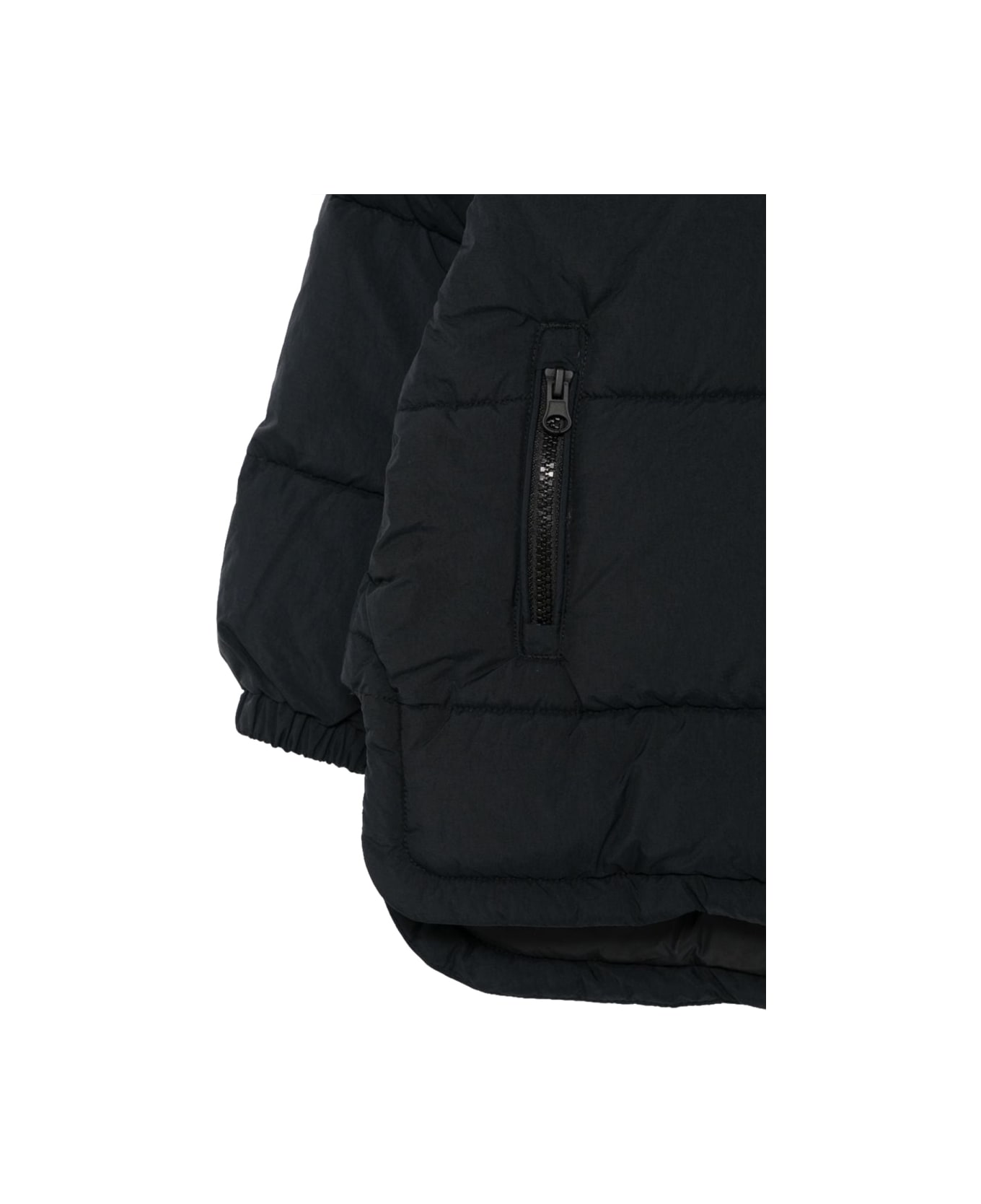 Save the Duck Hooded Coat - BLACK