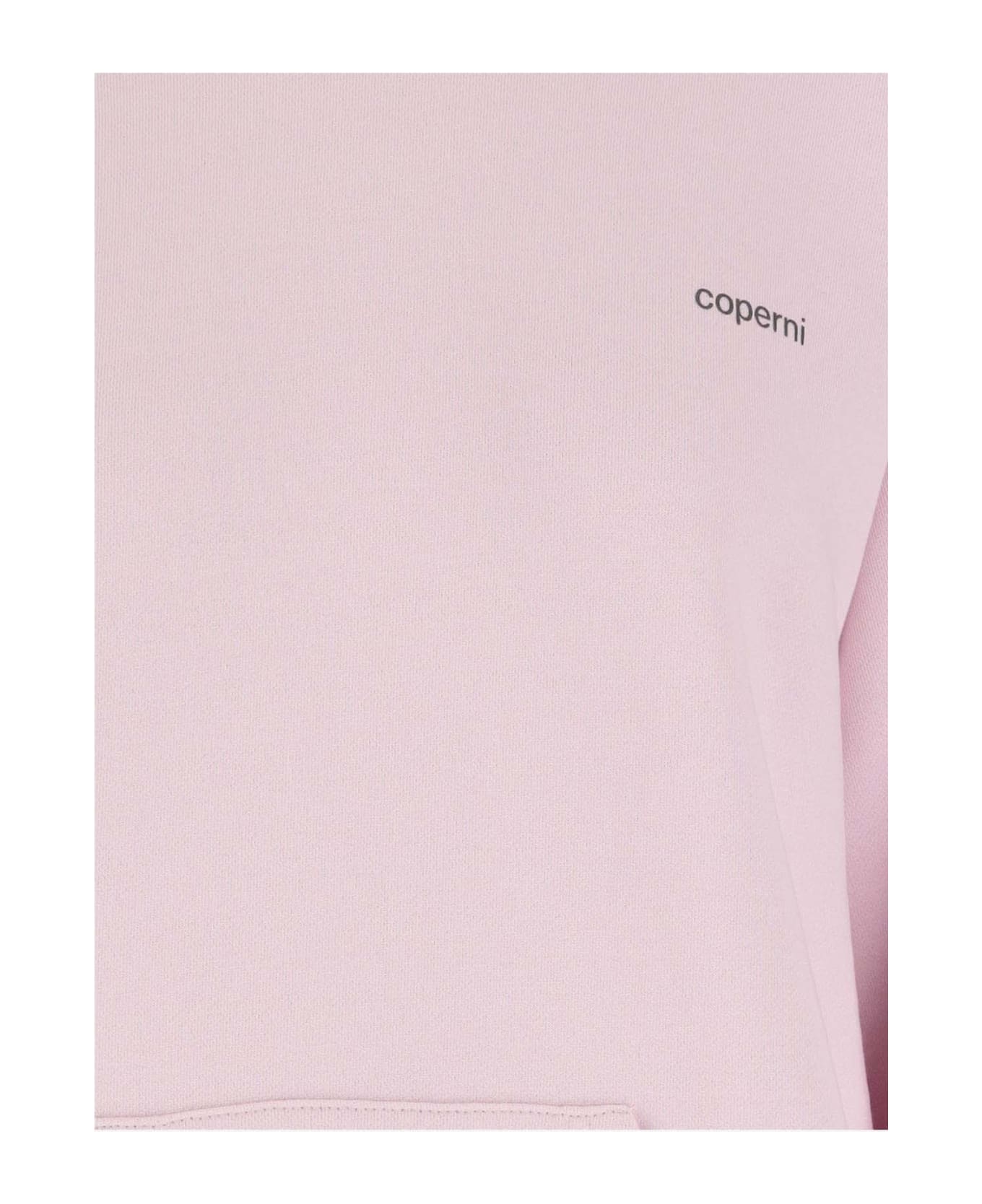 Coperni Logo Cotton Blend Hoodie - Pink