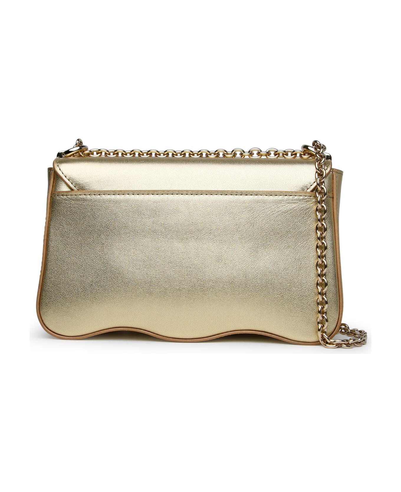 Furla 'furla 1927' Gold Calf Leather Bag - Color Gold