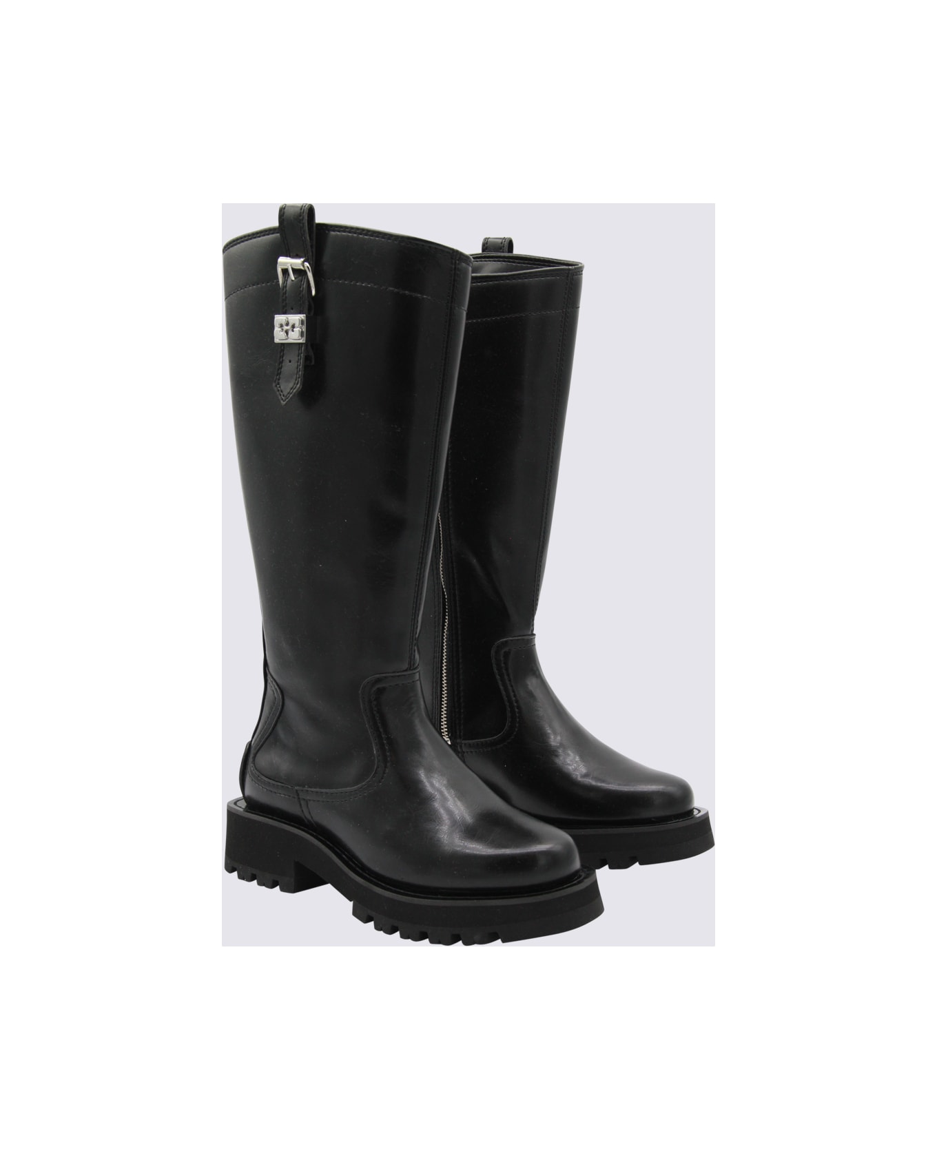 Ganni Black Boots - Black