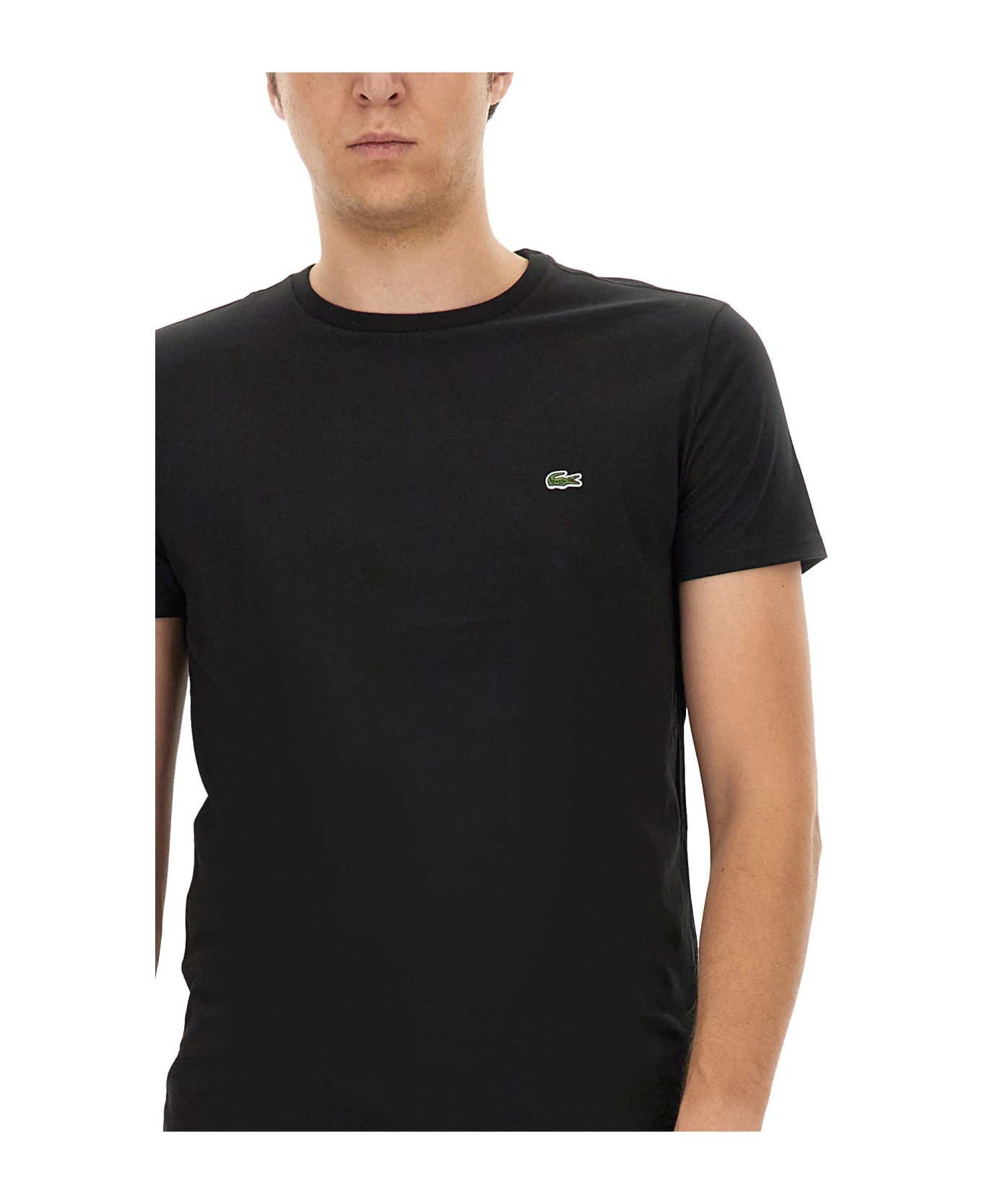 Lacoste T-shirt With Logo - Nero シャツ