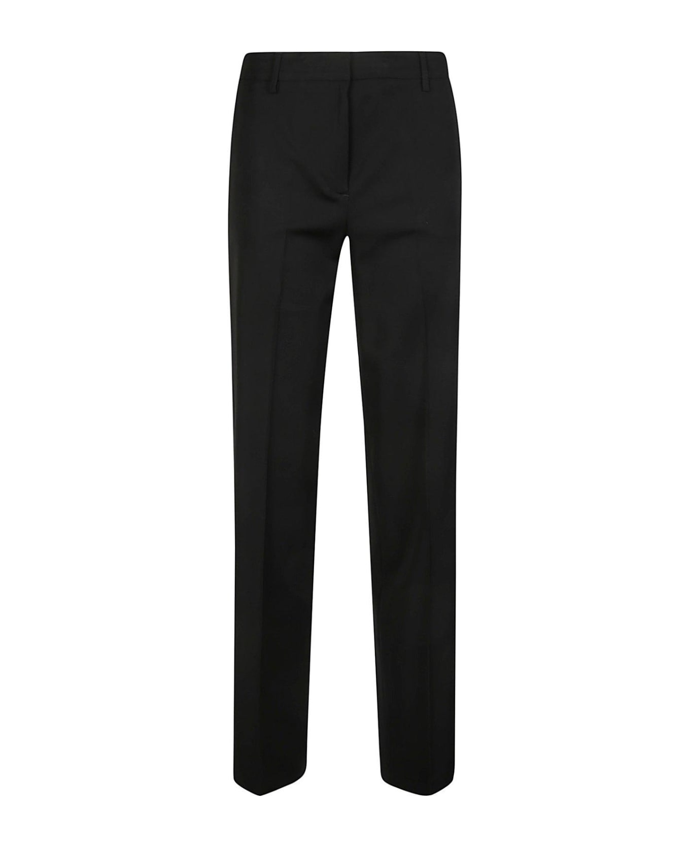 PT Torino Ambra Pressed Crease Slim-fit Trousers - Nero