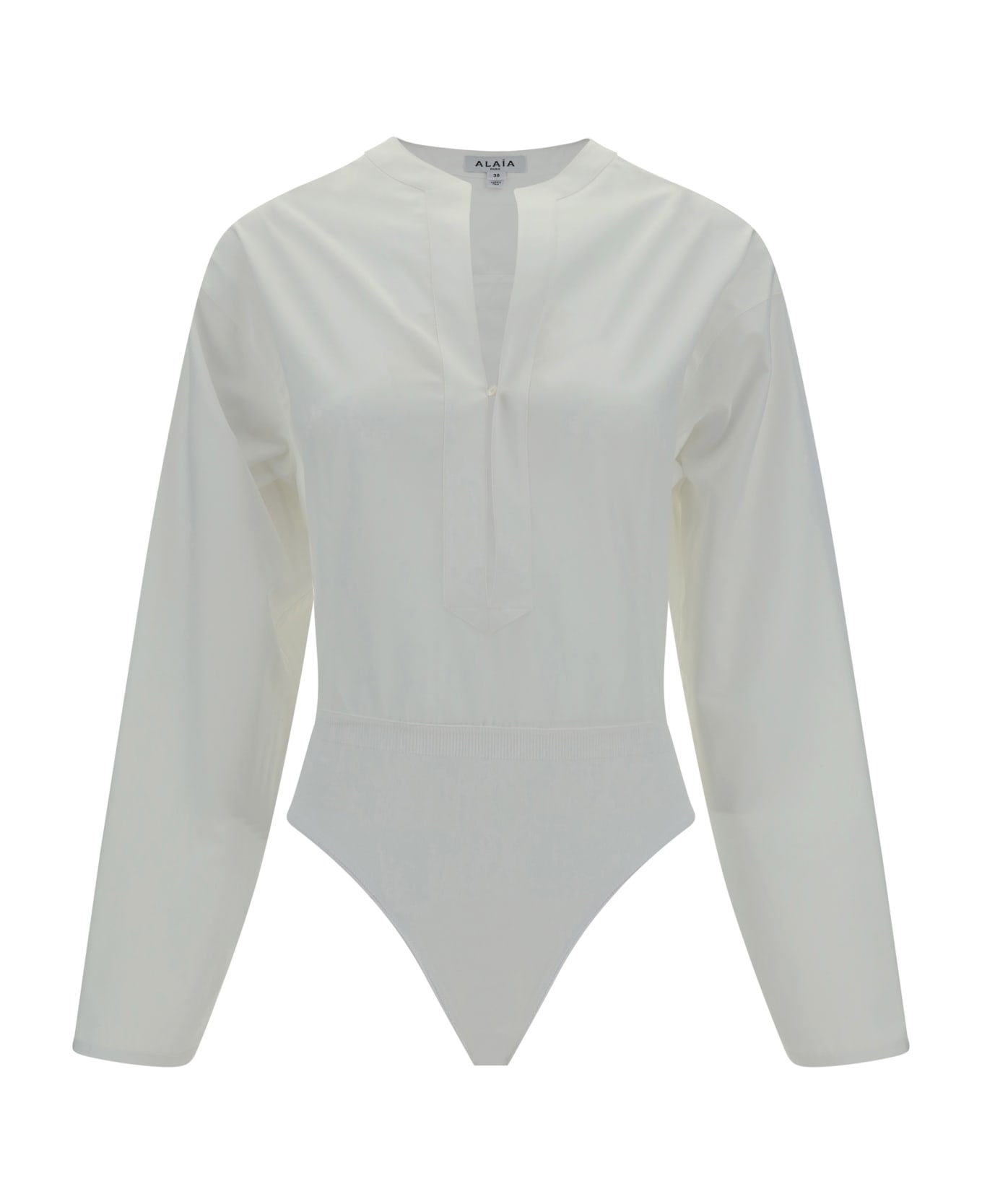 Alaia Cotton Bodysuit - Blanc