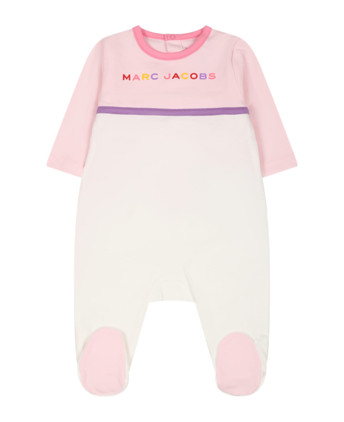 Little Marc Jacobs Pink Set For Baby Girl With Logo - Rosa