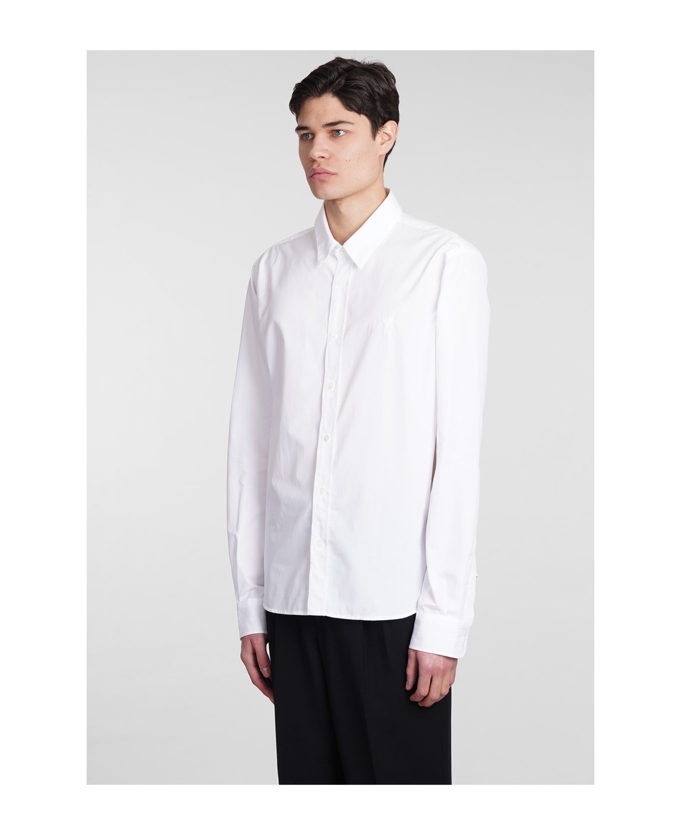 Ami Alexandre Mattiussi Shirt In White Cotton - white