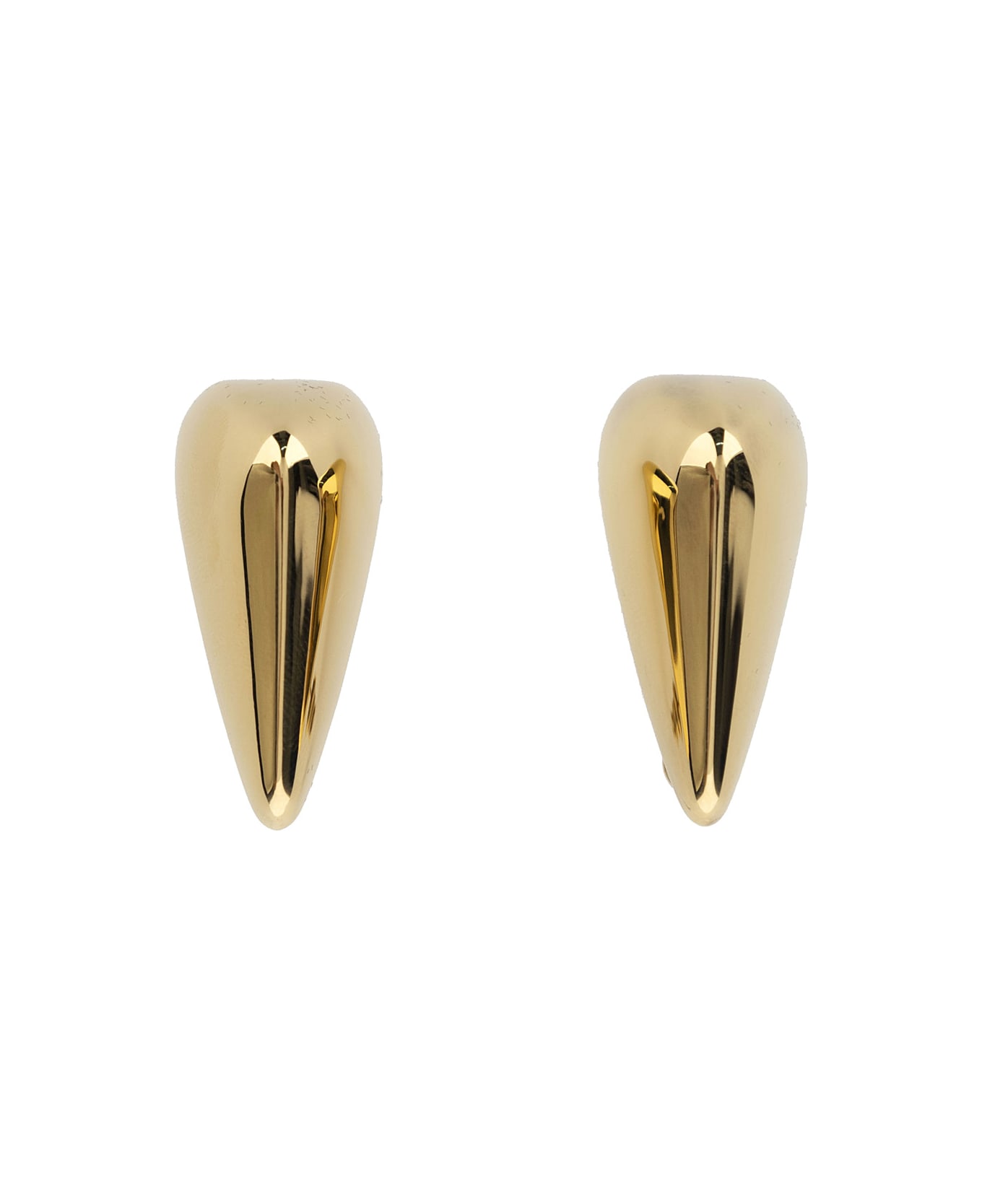 Alexander McQueen 'artiglio' Antique Gold Tone Earrings In Eco Brass Woman - Metallic