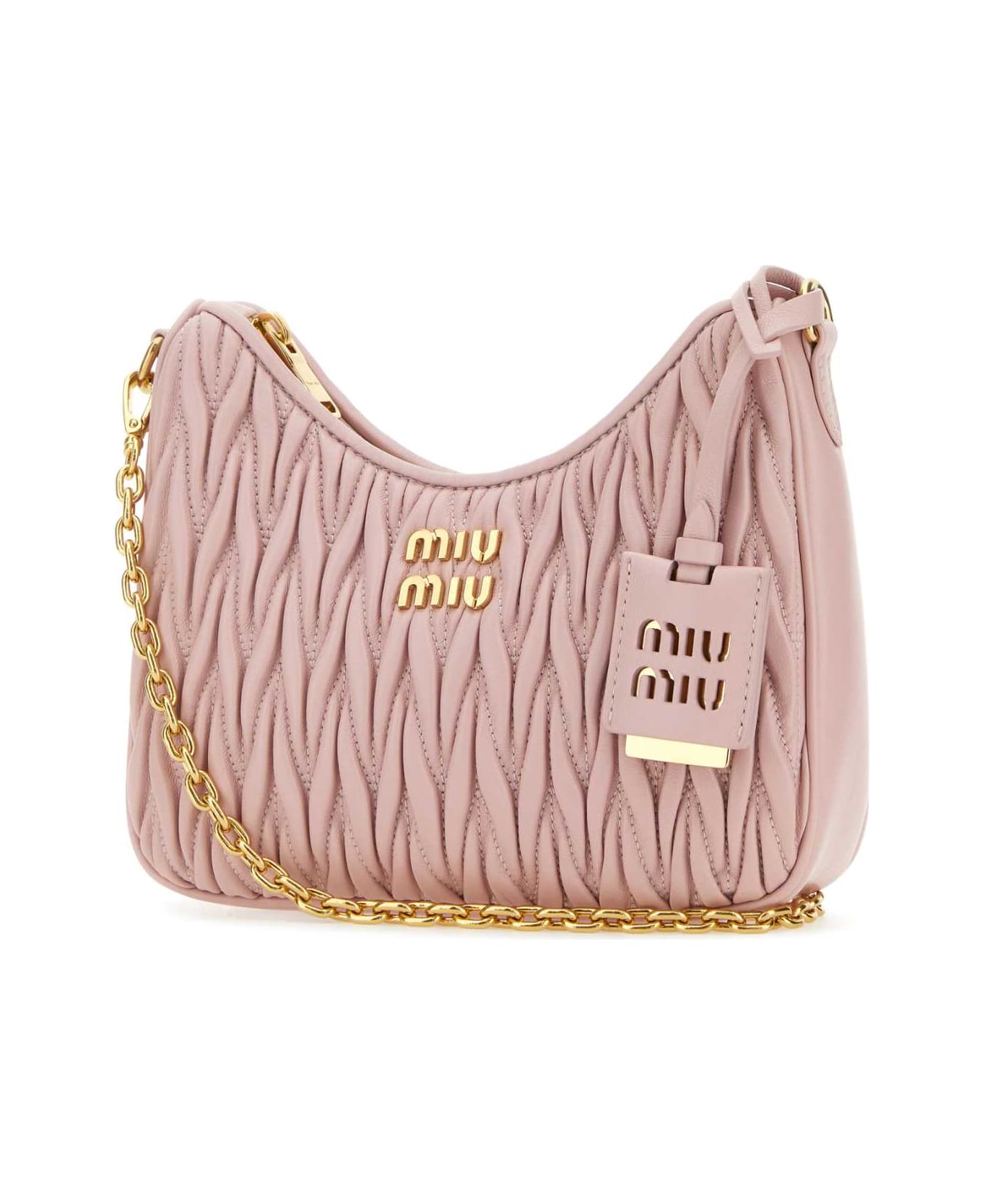 Miu Miu Pink Leather Handbag - ALABASTRO