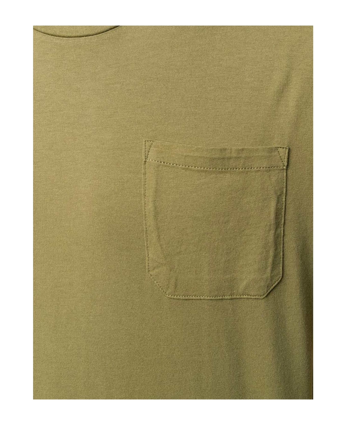 Aspesi Short-sleeved Crewneck T-shirt - Militare