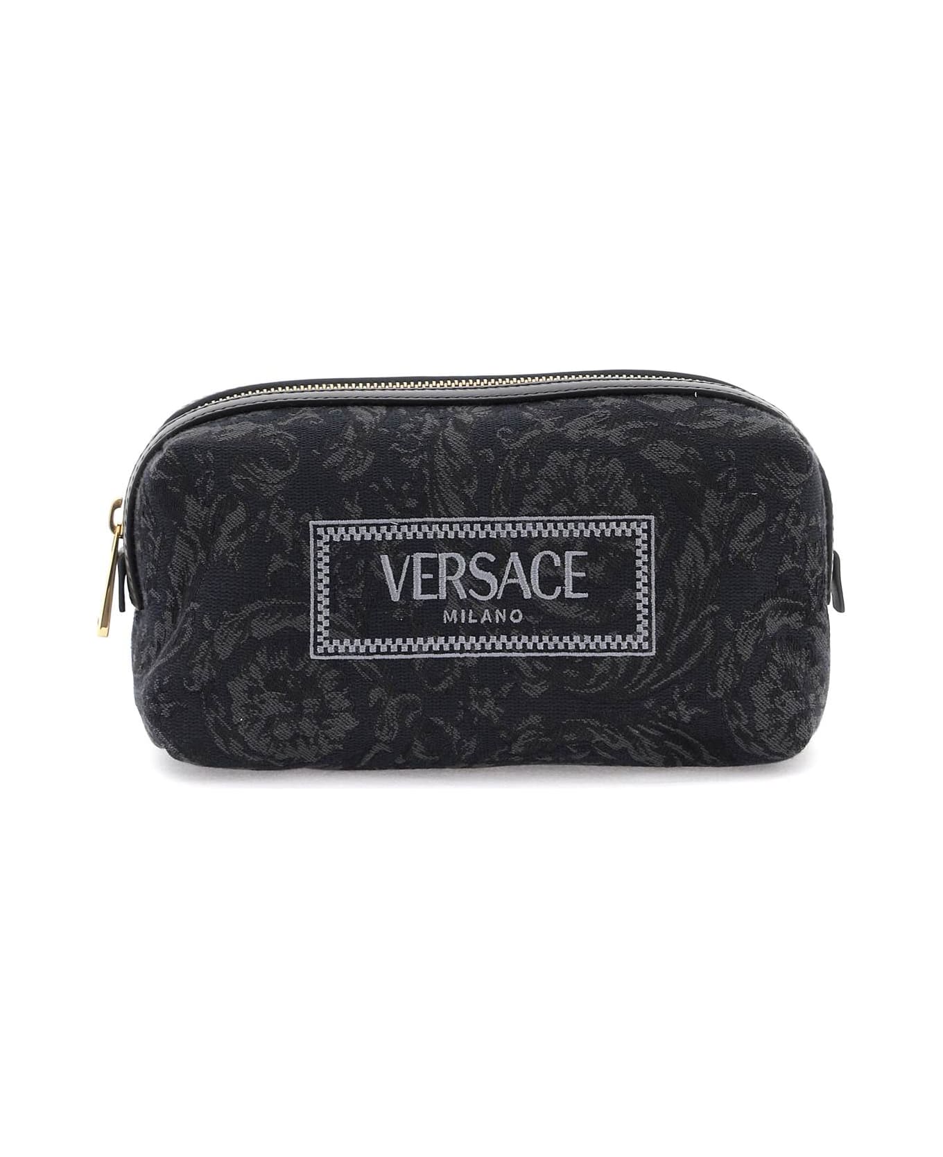 Versace Barocco Vanity Case - BLACK BLACK VERSACE GOLD (Black)