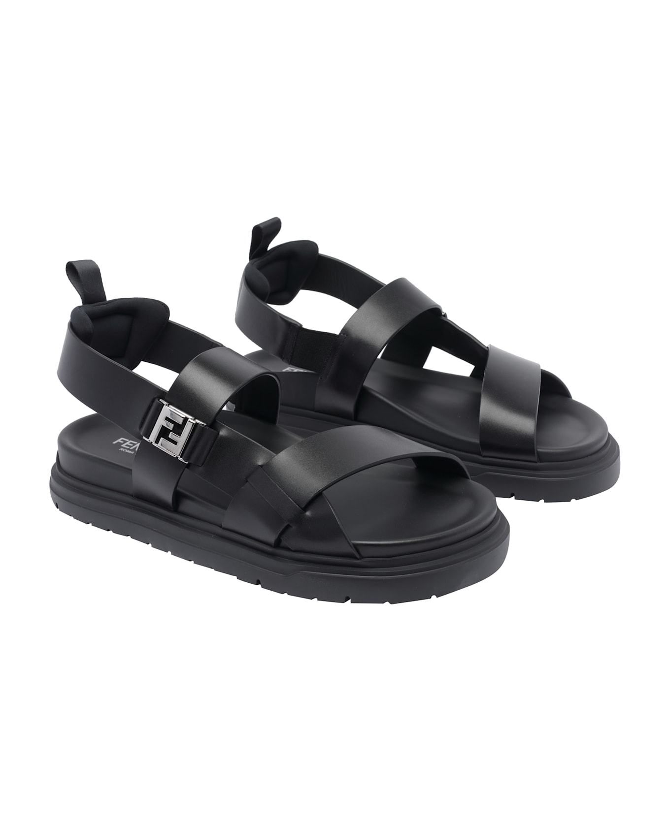 Fendi Ff Sandals - Black