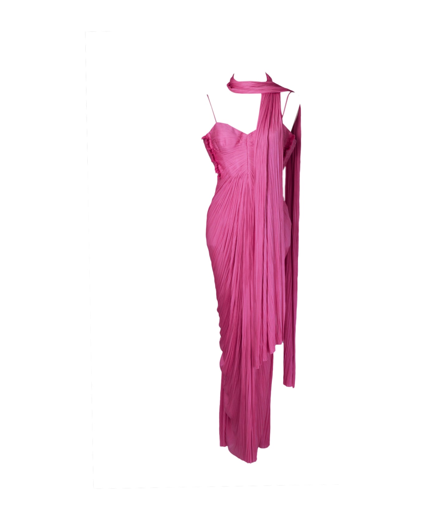Maria Lucia Hohan Kallie Plisse' Gown - Pink