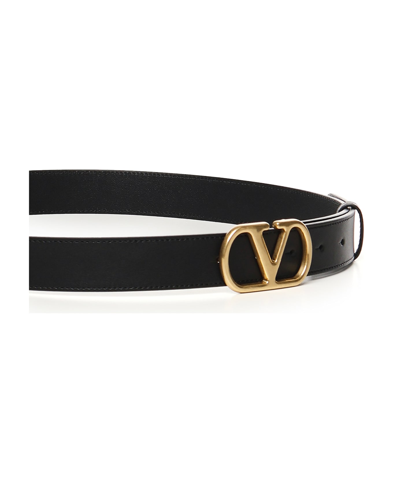 Valentino Garavani Vlogo Signature Belt - Black