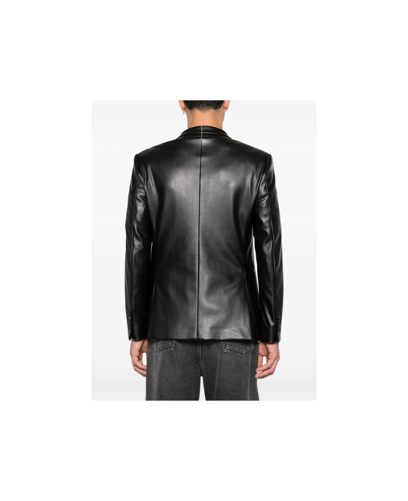 Reveres 1949 Leather Jacket - BLACK