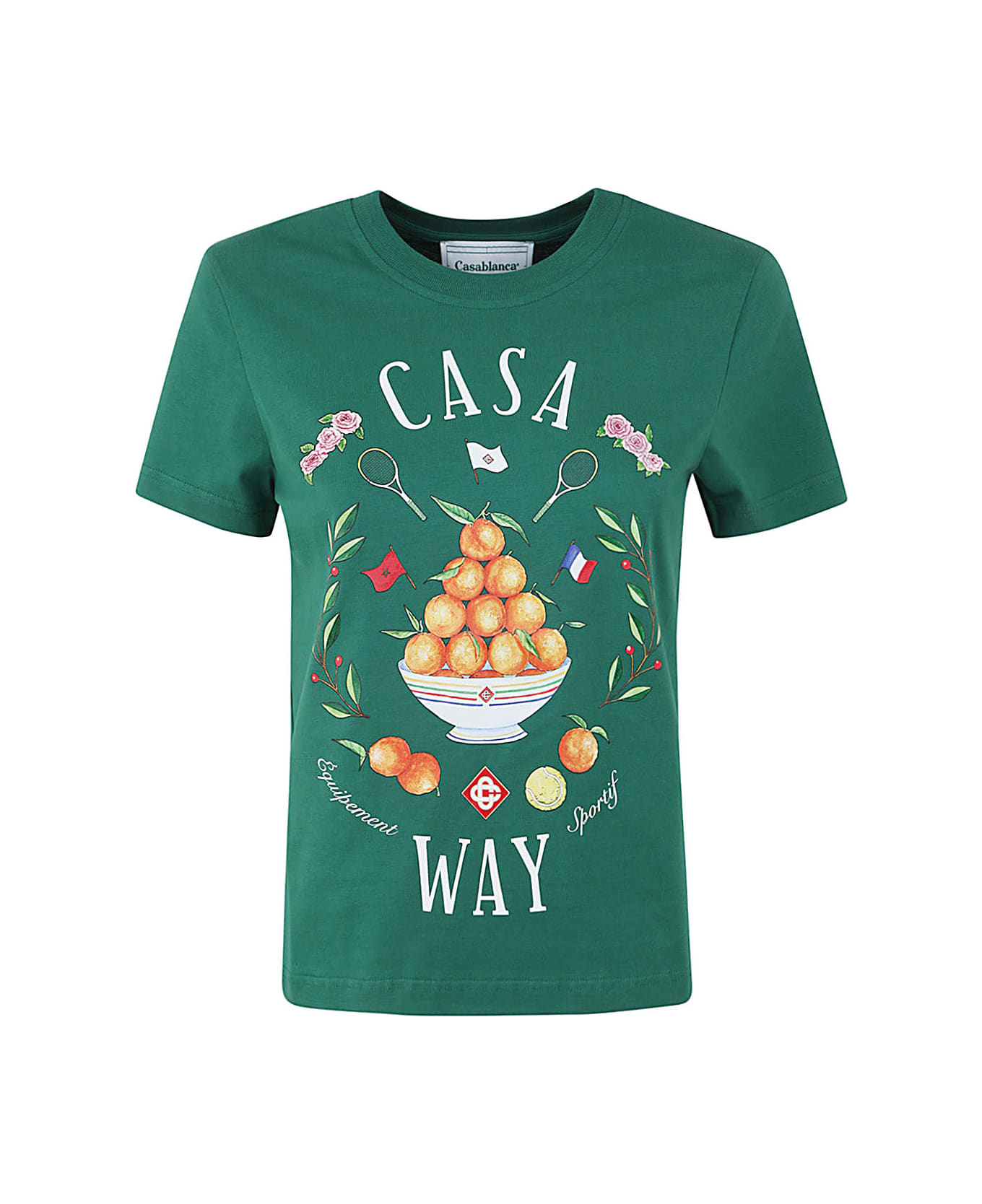 Casablanca Casa Way Printed Fitted T-shirt - Casa Way Tシャツ