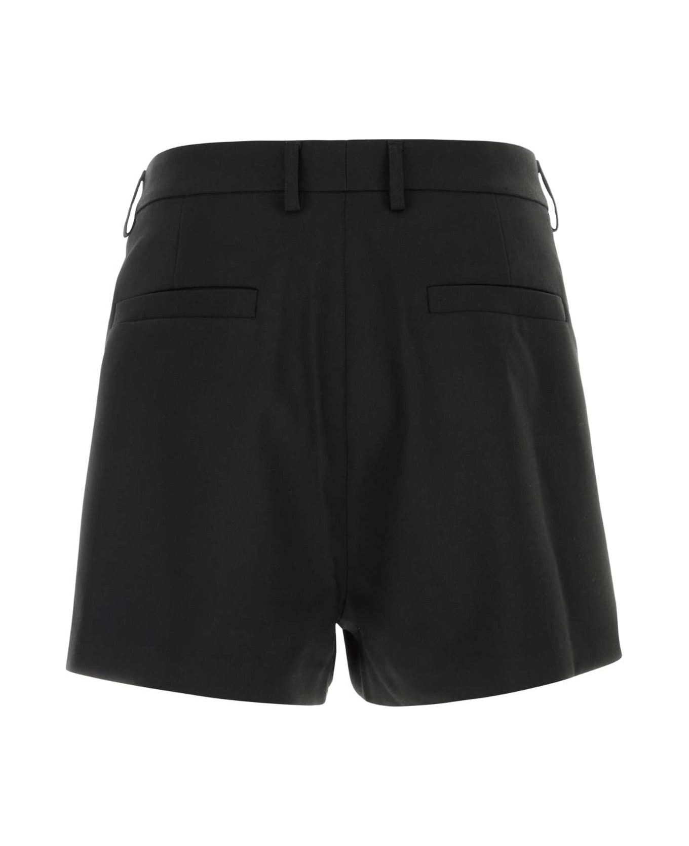 Entire Studios Black Stretch Polyester Puny Shorts - BLACK