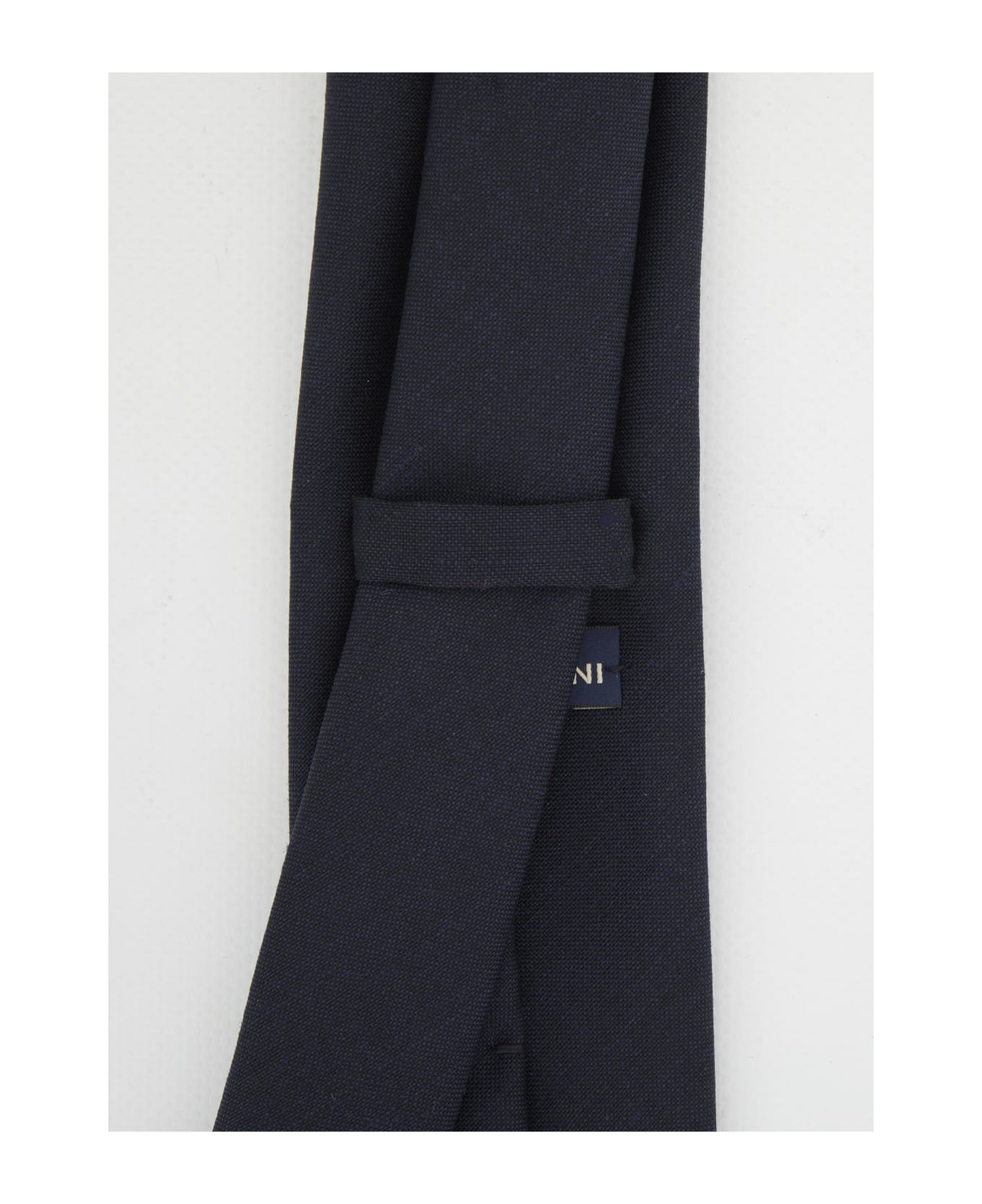 Lardini Blue Wool Tie - BLUE