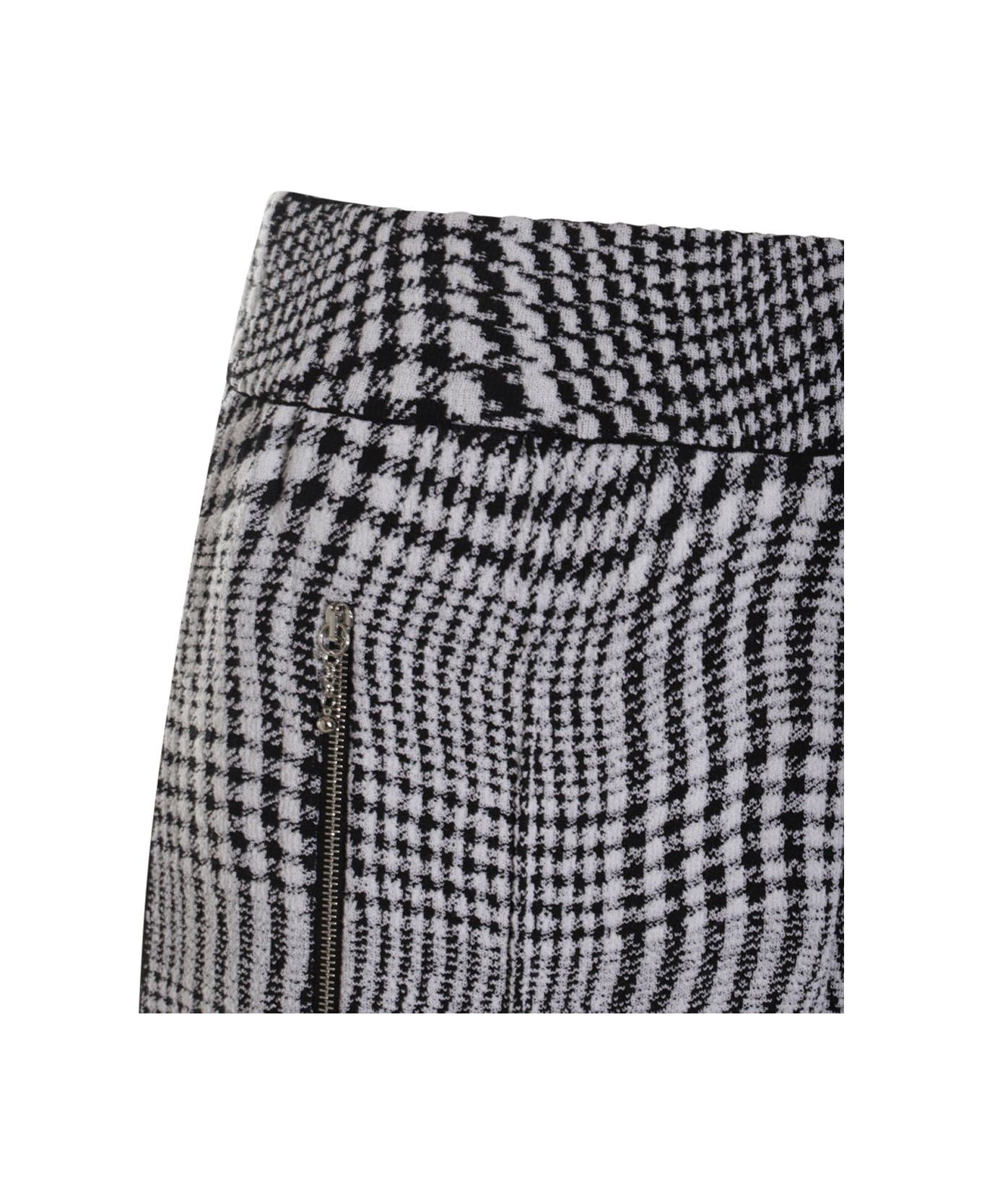 Burberry Wraped Houndstooth Jacquard Wide-leg Trousers - Giallo