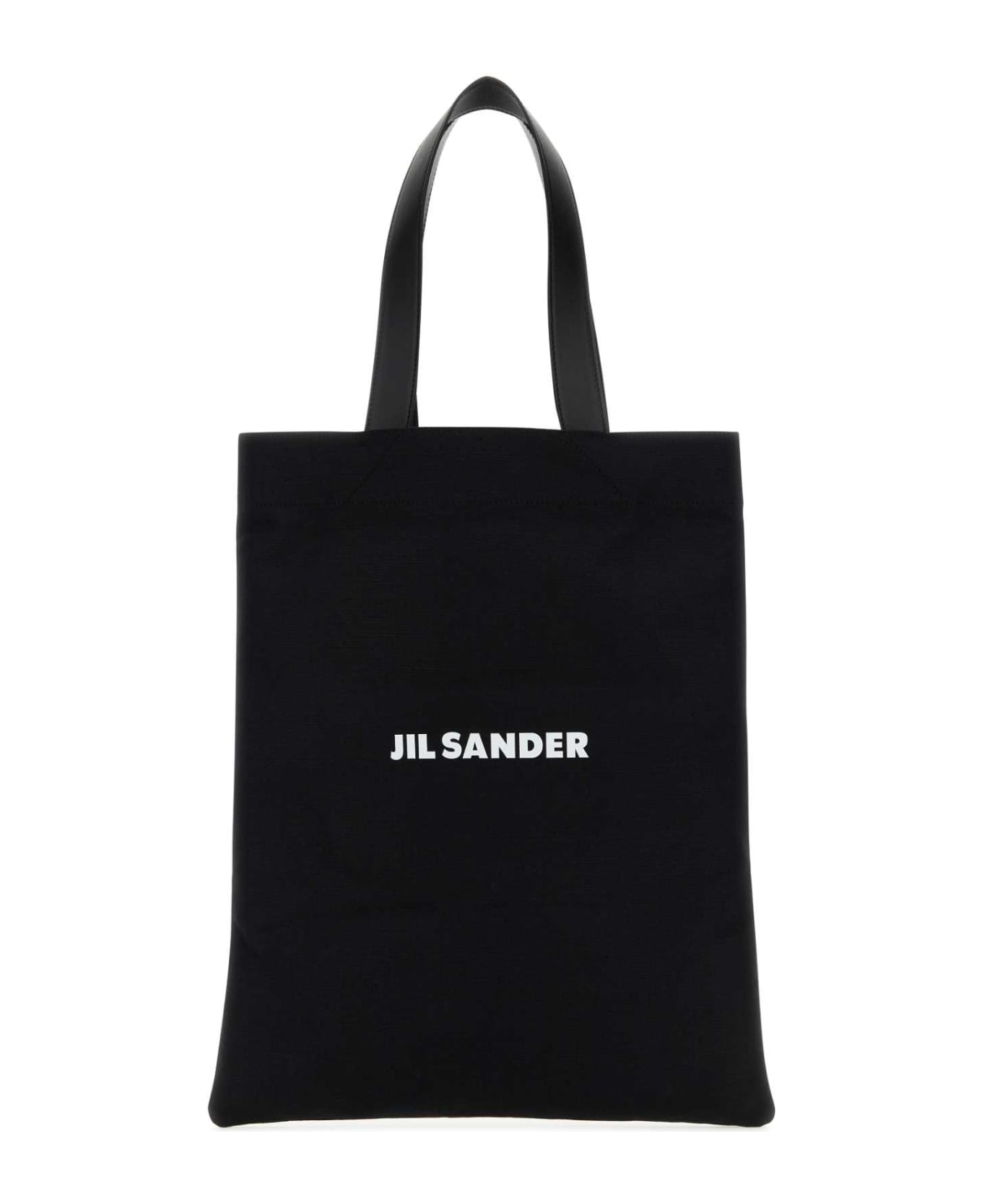 Jil Sander Black Canvas Medium Book Shopping Bag - 001 トートバッグ