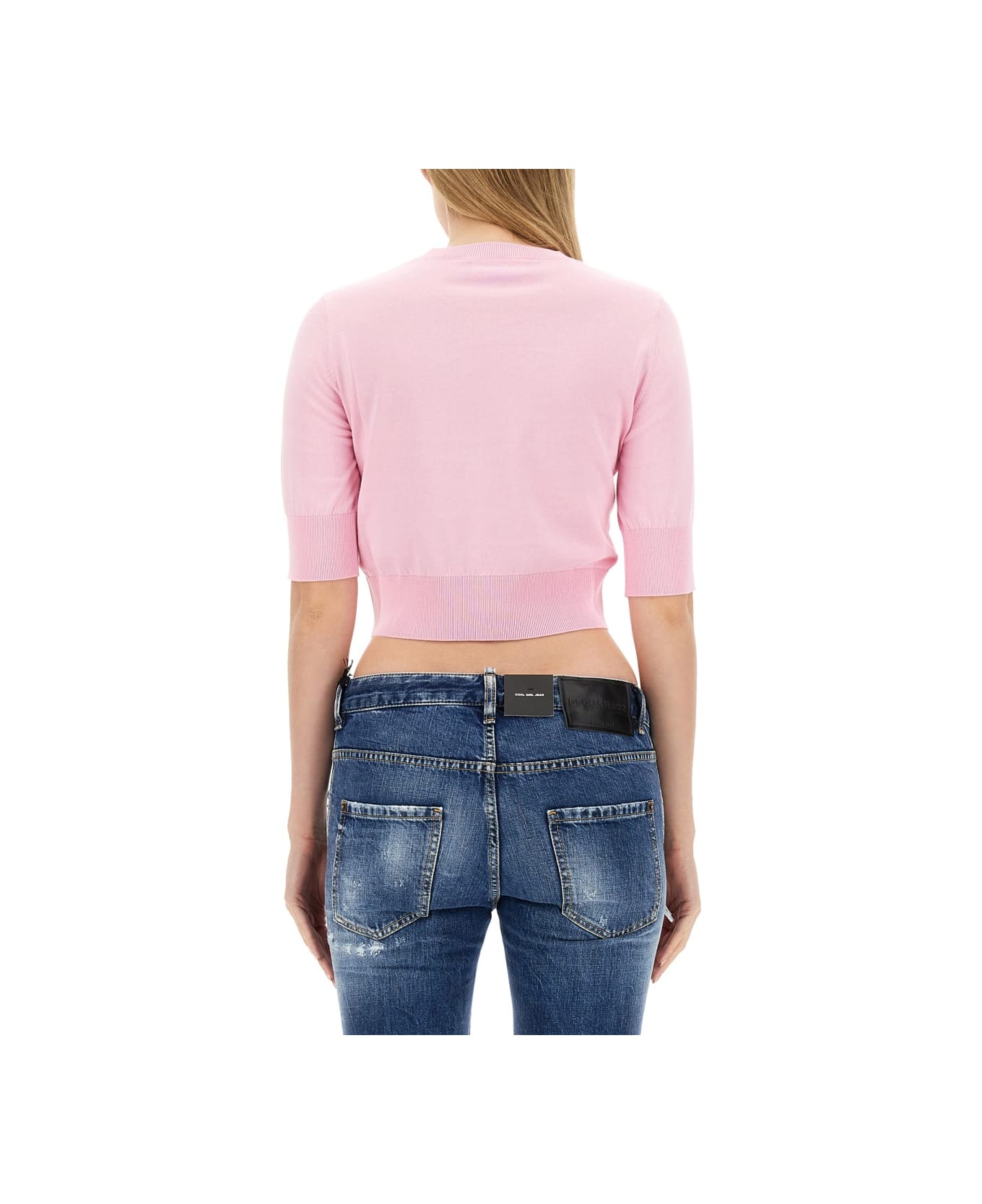 Dsquared2 Cropped Shirt - PINK