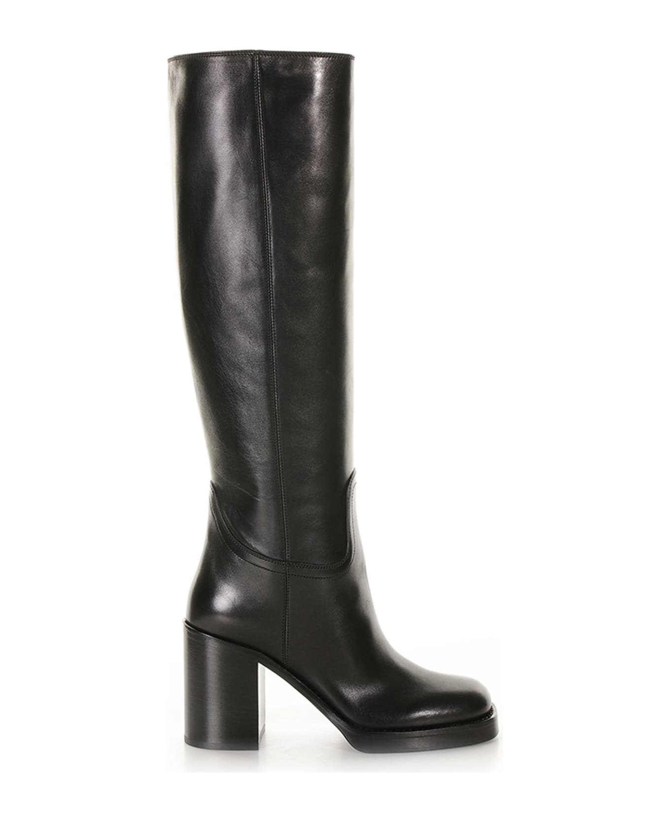 Prada Leather Boots - NERO