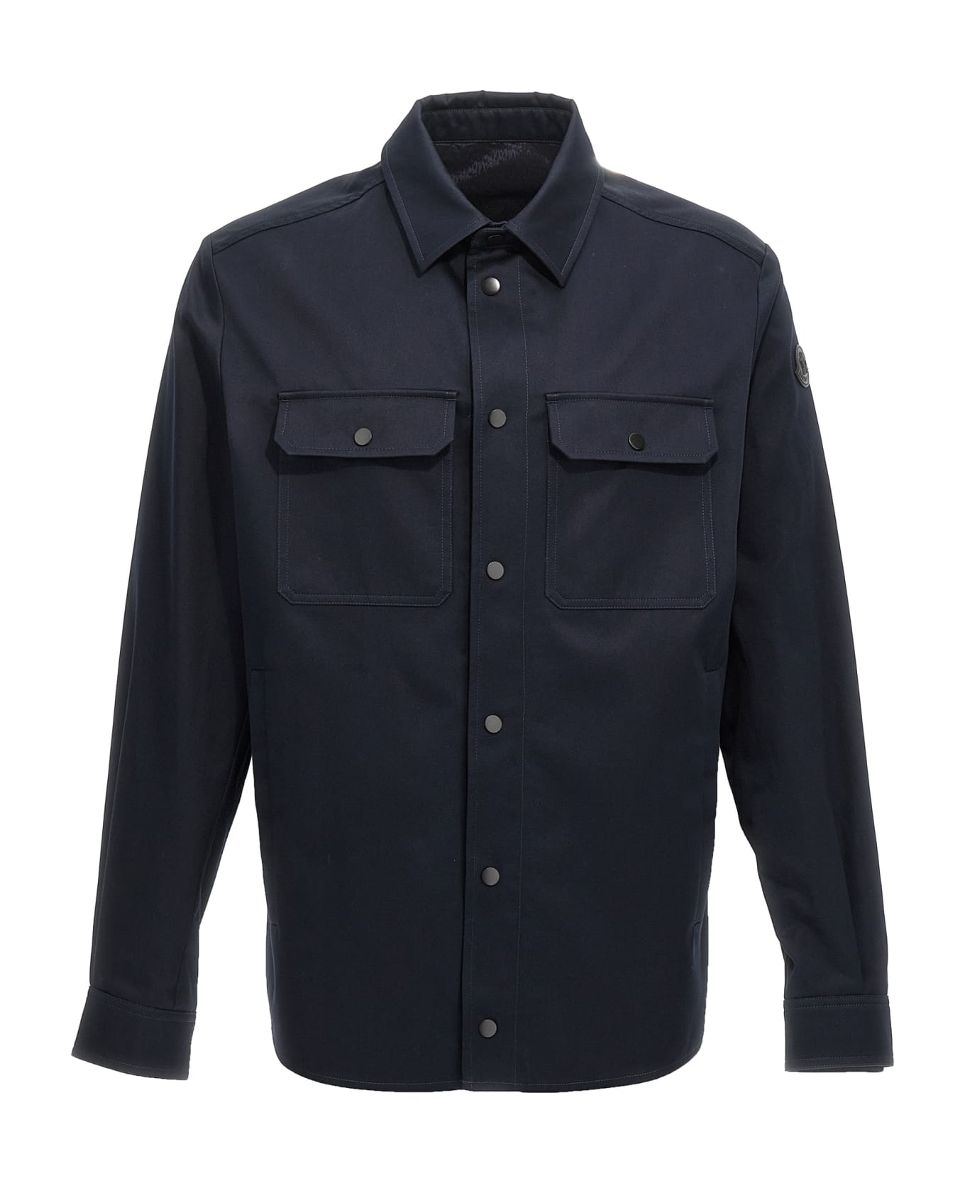 Moncler Cotton Crêpe Shirt - Blue