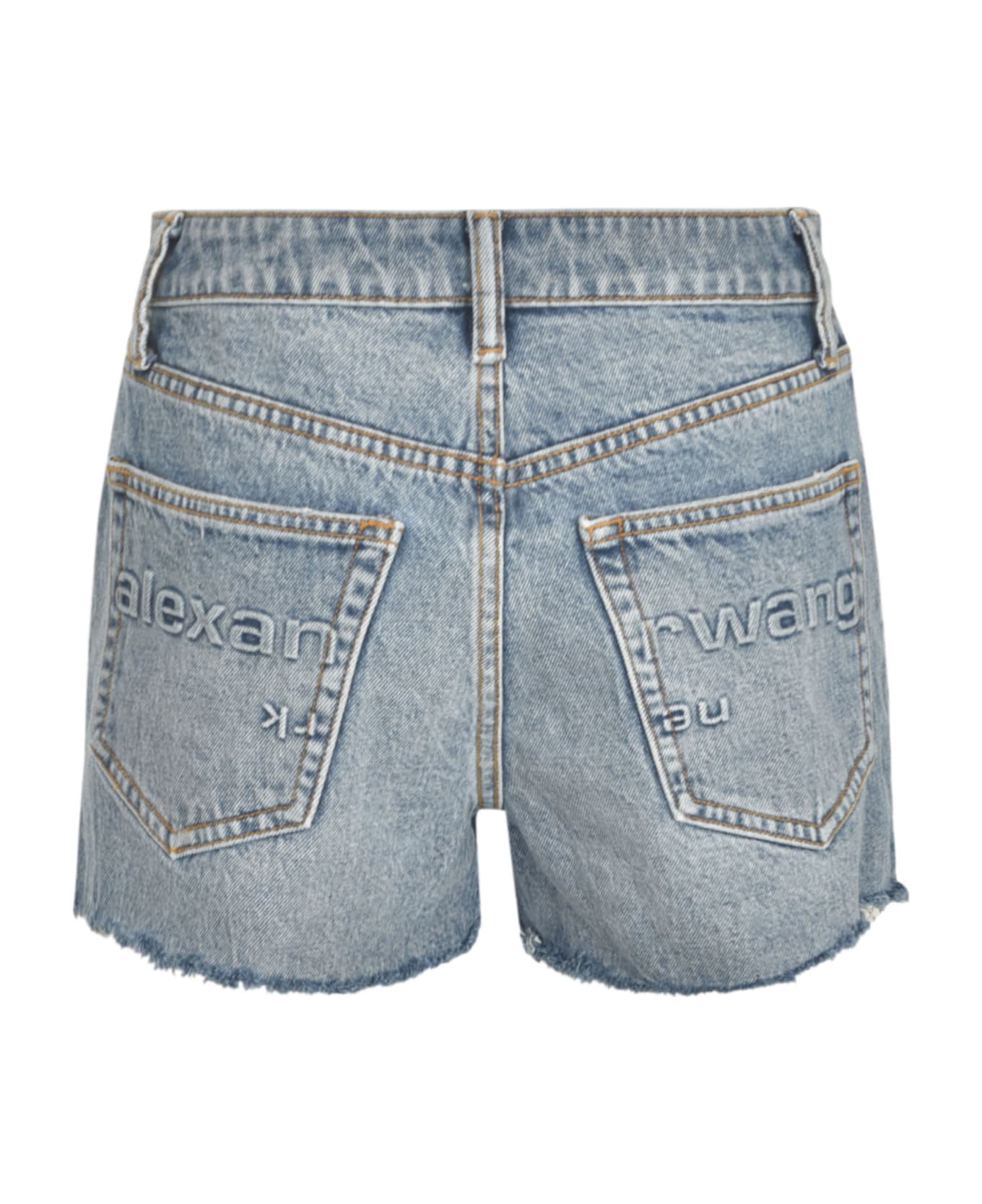 Alexander Wang Denim Buttoned Jeans - VINTAGE LIGHT INDIGO ショートパンツ