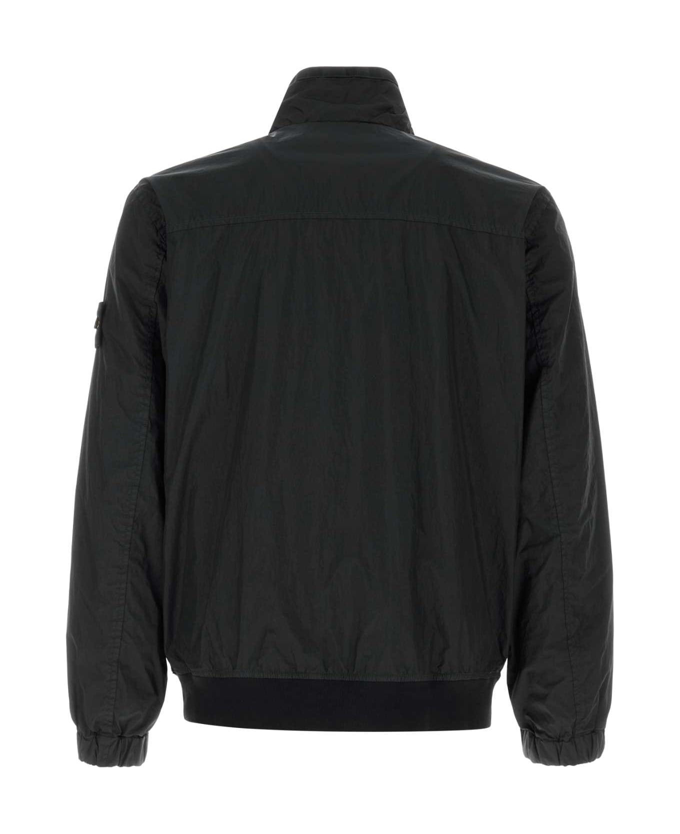 Stone Island Black Nylon Jacket - BLACK