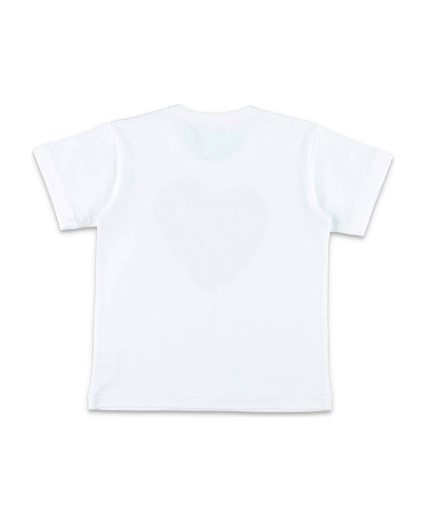 Comme des Garçons Play Kid - Big Black Heart T-shirt - WHITE