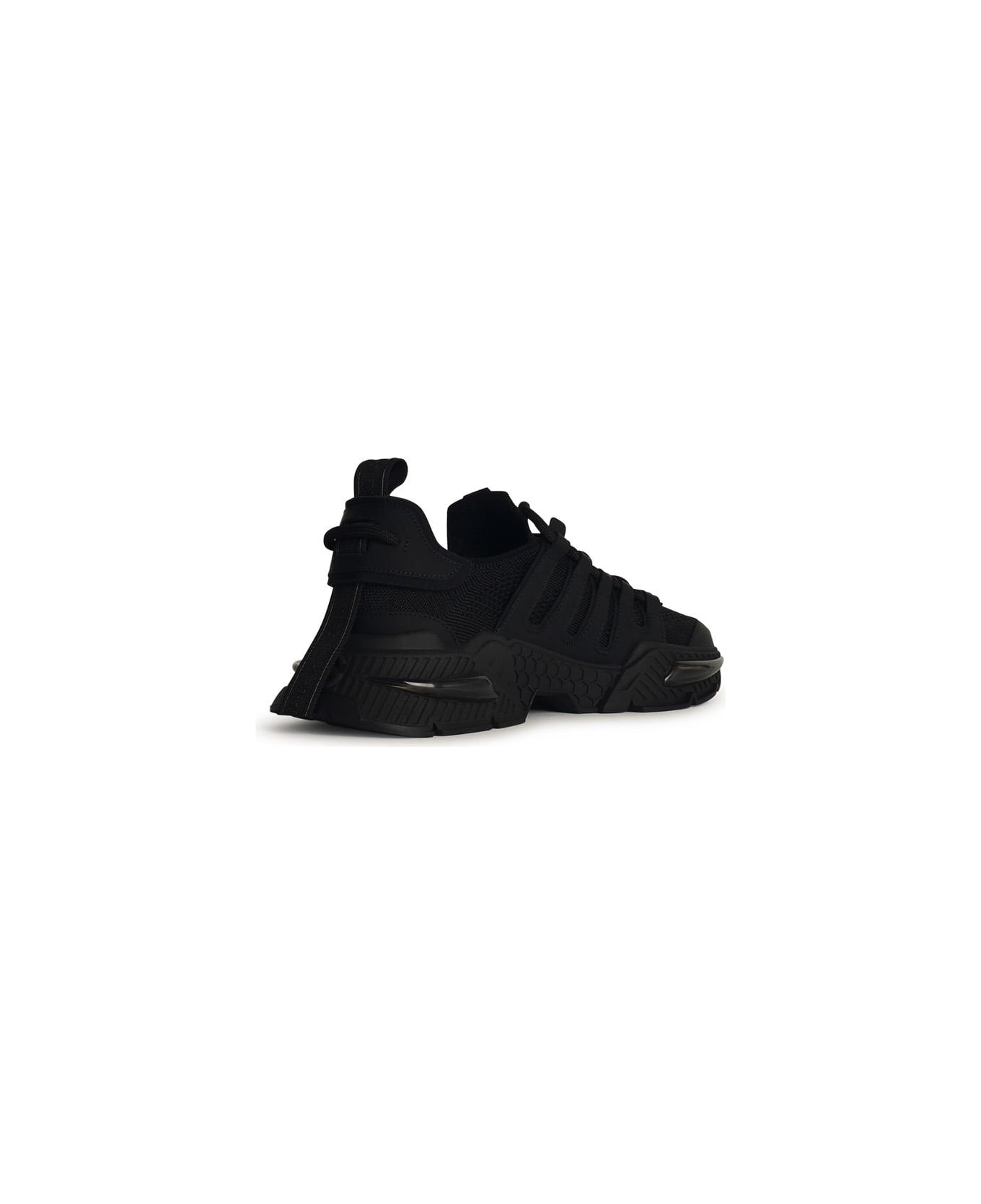 Dolce & Gabbana Black Nylon Blend Sneakers - Black