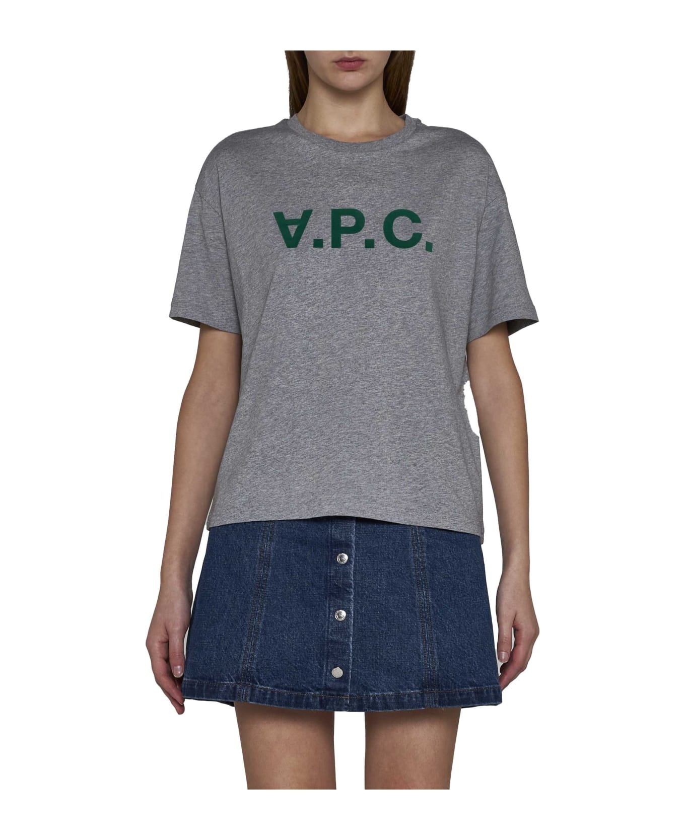 A.P.C. Ana T-shirt - Heathered light grey Tシャツ