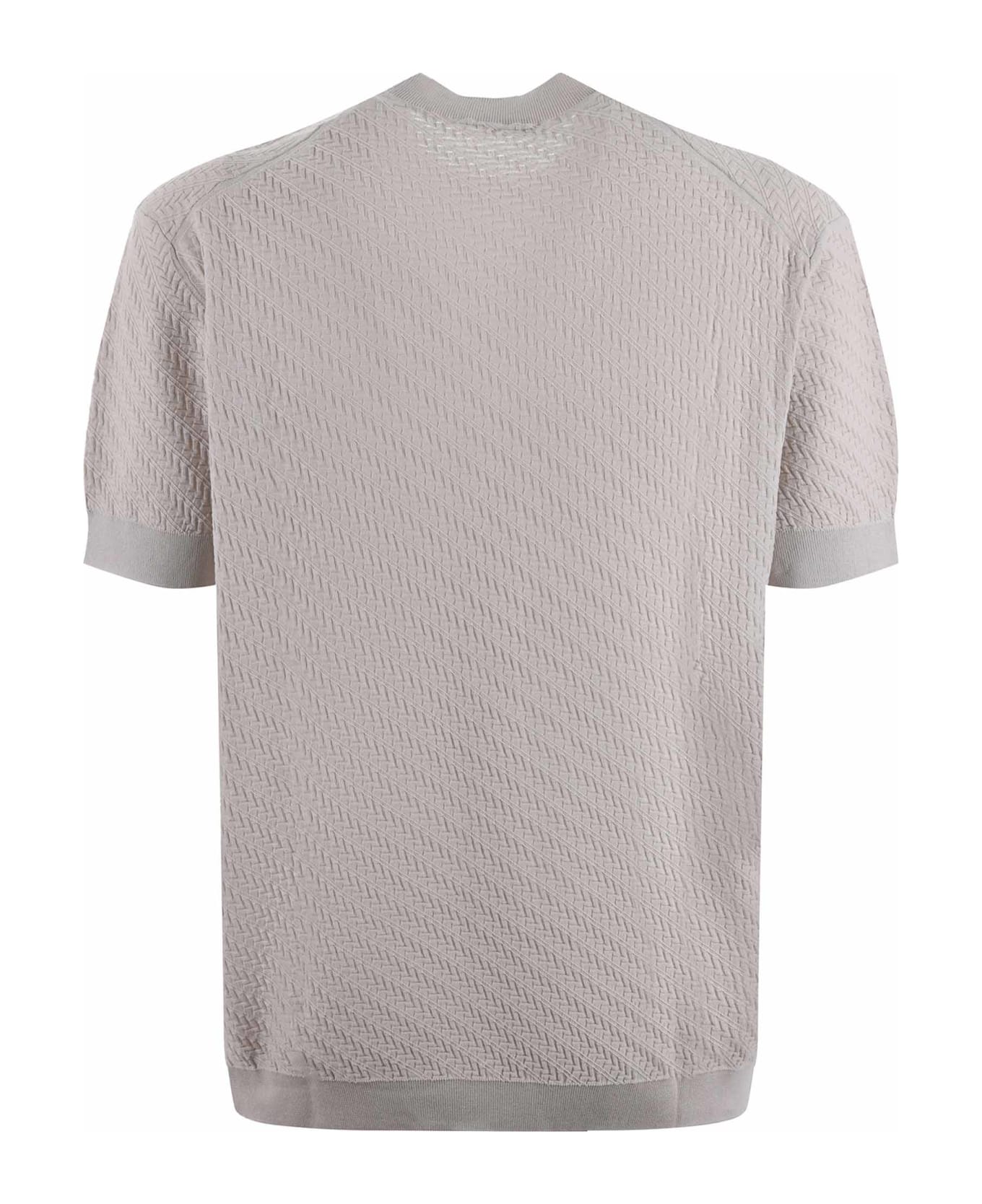 Paolo Pecora T-shirt In Light Cotton Thread - Beige chiaro