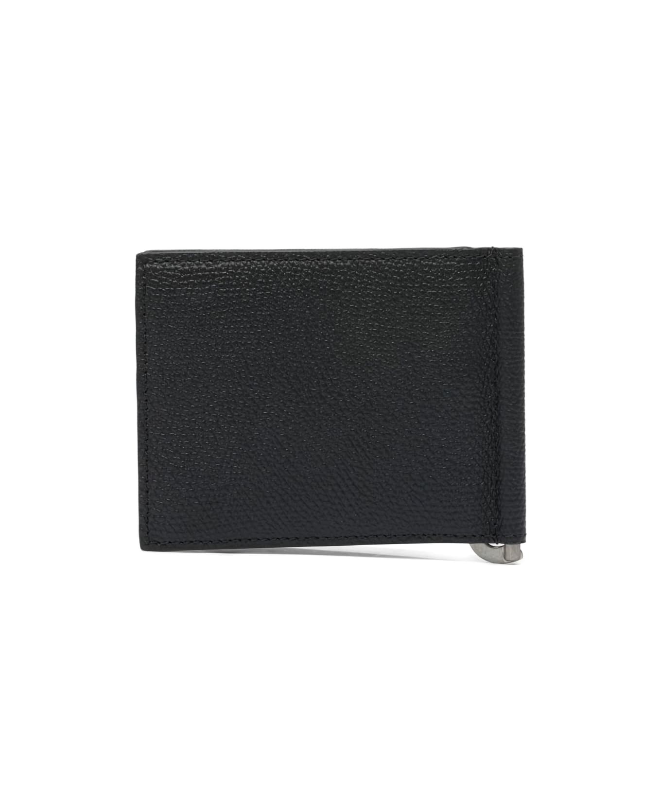 Valentino Garavani Vlogo Leather Wallet - Black