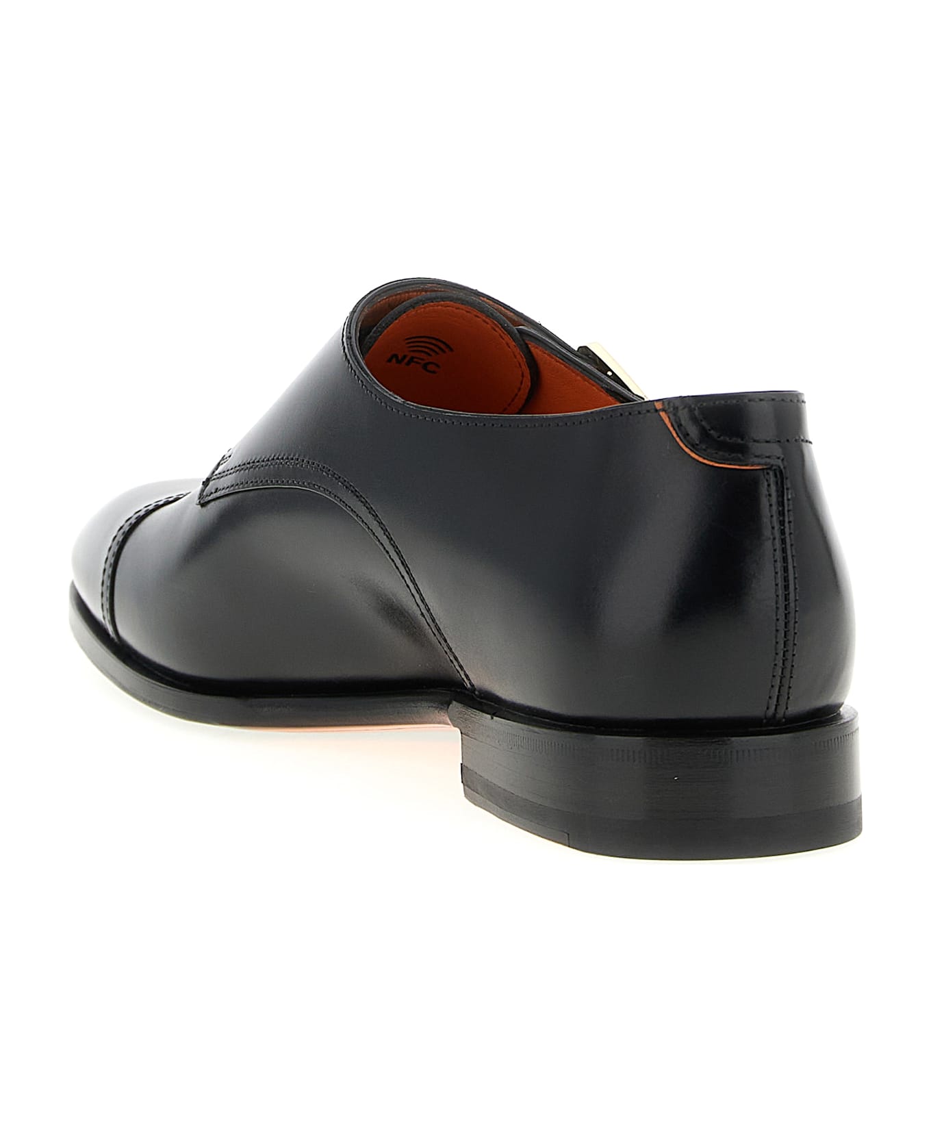 Santoni 'axel' Buckle Loafers - Multicolor