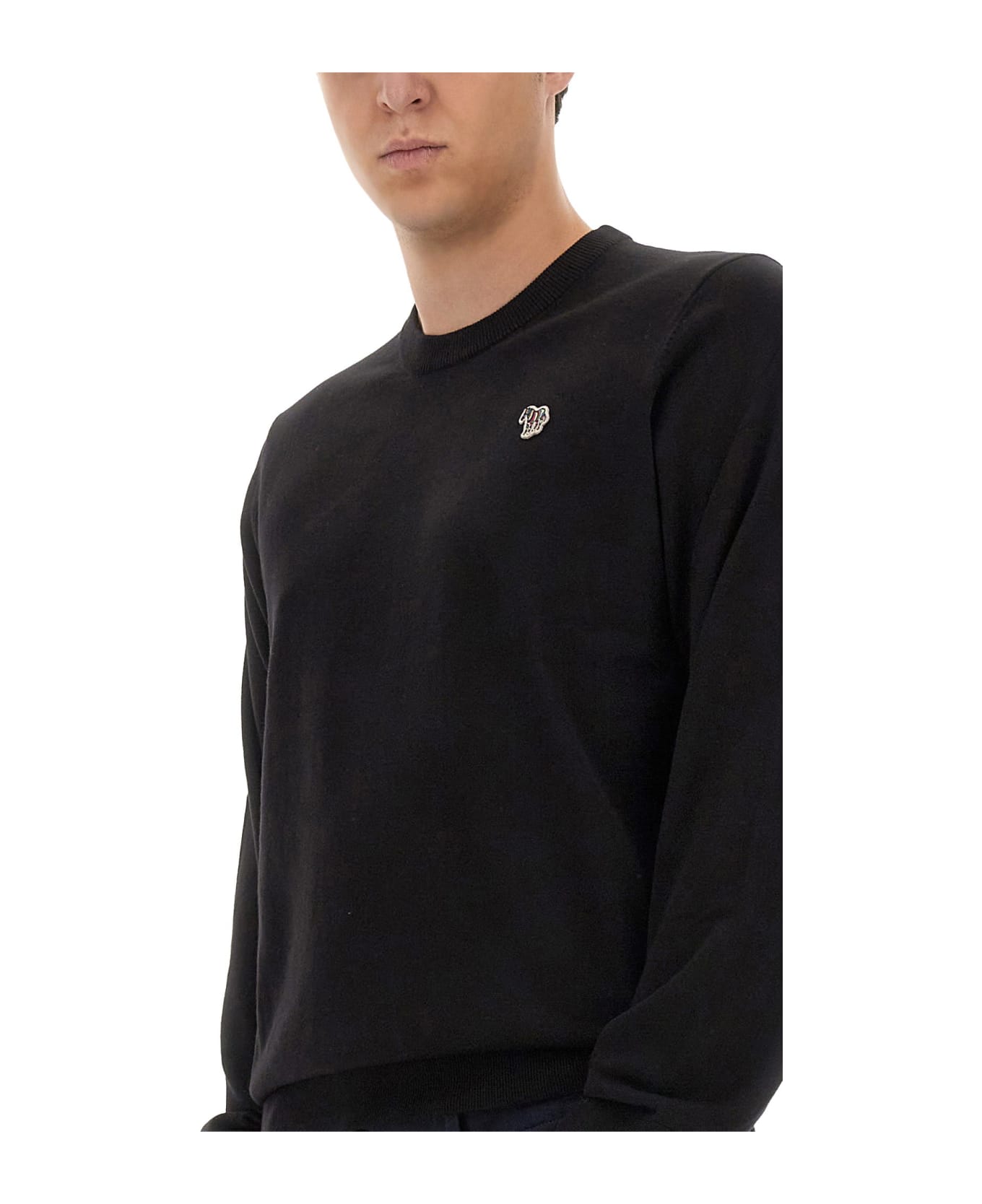Paul Smith Zebra Patch Shirt - Black ニットウェア