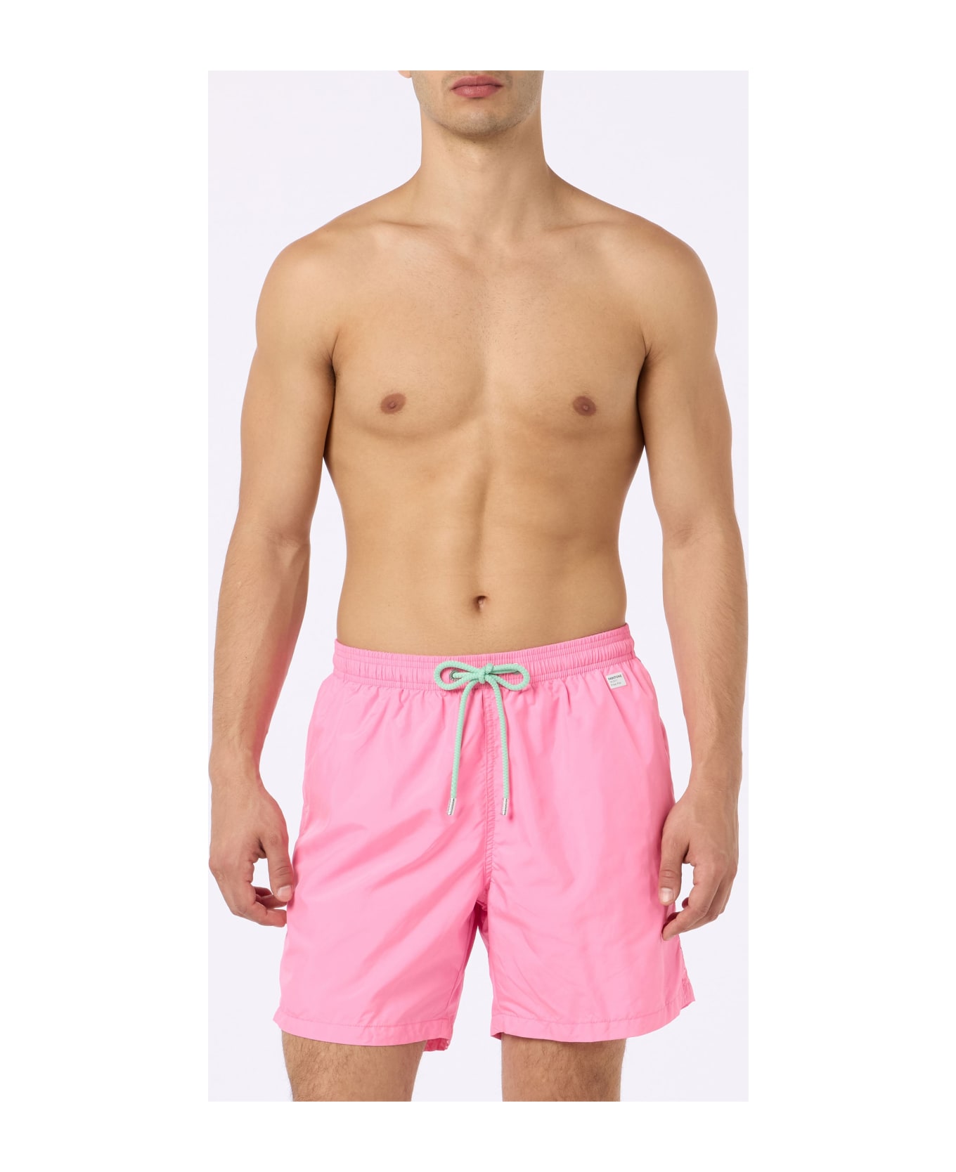 MC2 Saint Barth Man Lightweight Fabric Pink Swim Shorts Lighting Pantone | Pantone® Special Edition - PINK