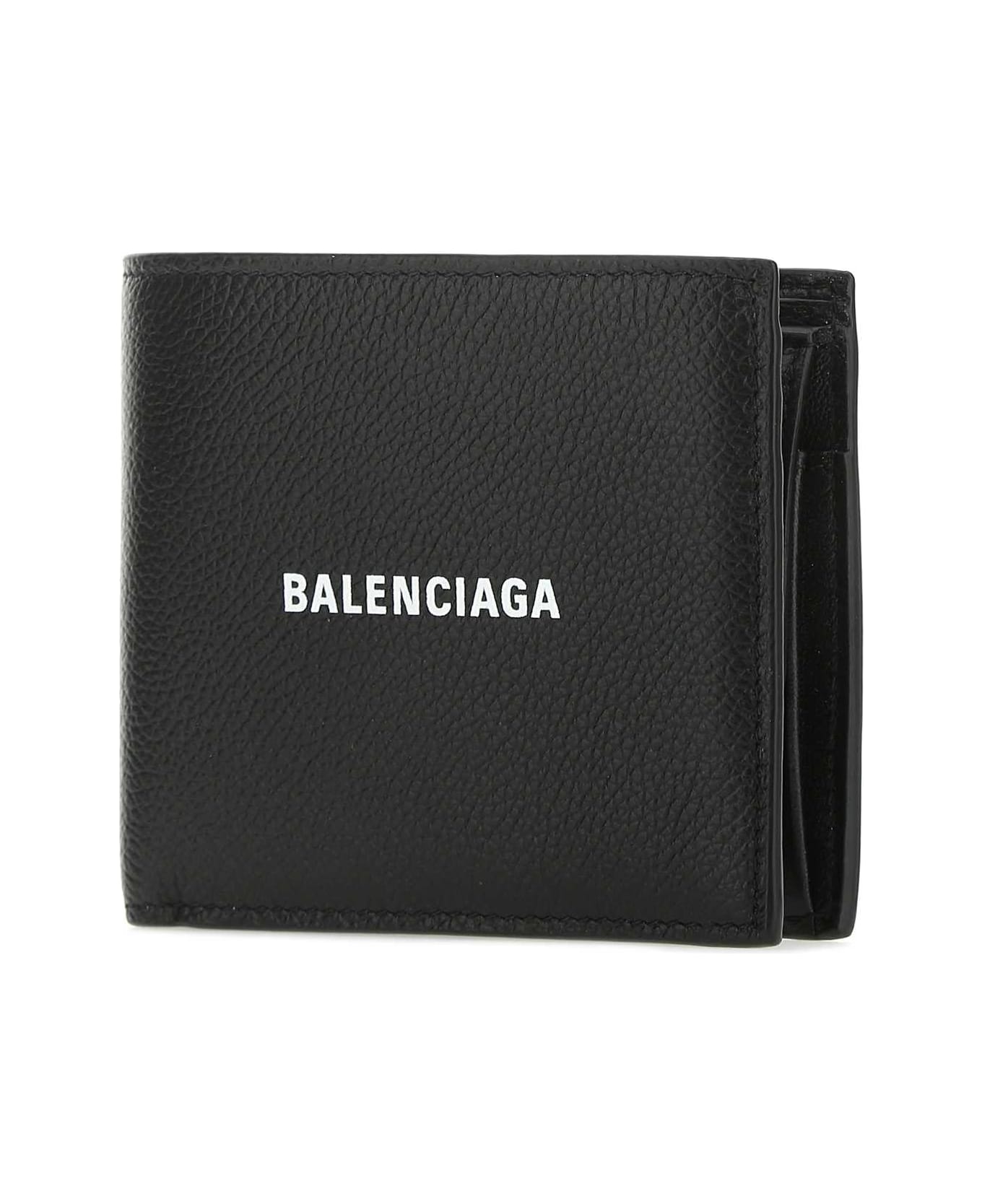 Balenciaga Black Leather Wallet - 1090