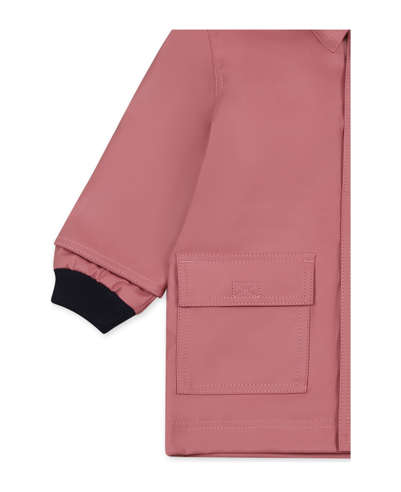Petit Bateau Pink Raincoat For Baby Girl - Pink
