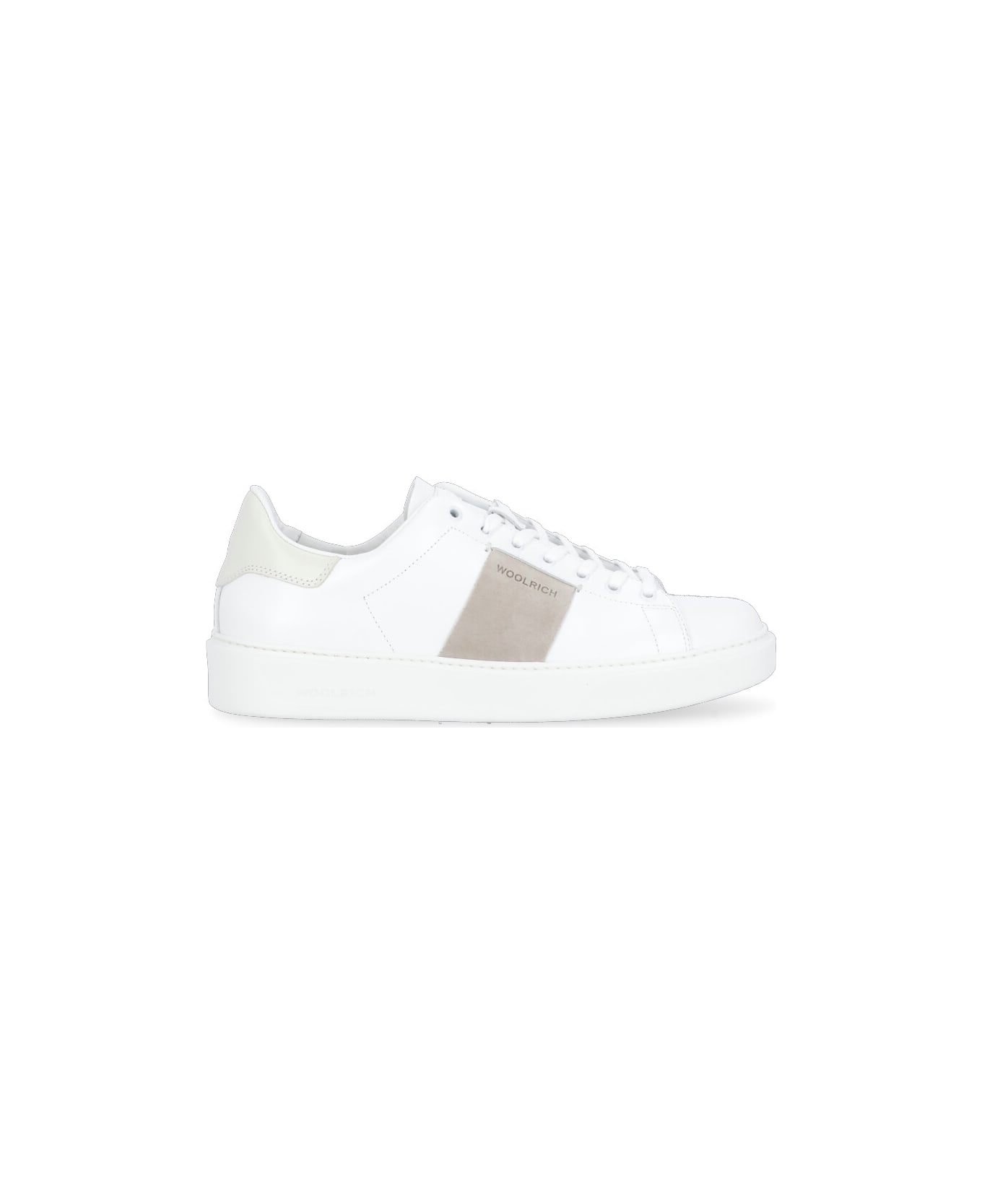 Woolrich Leather Sneakers - WHITE