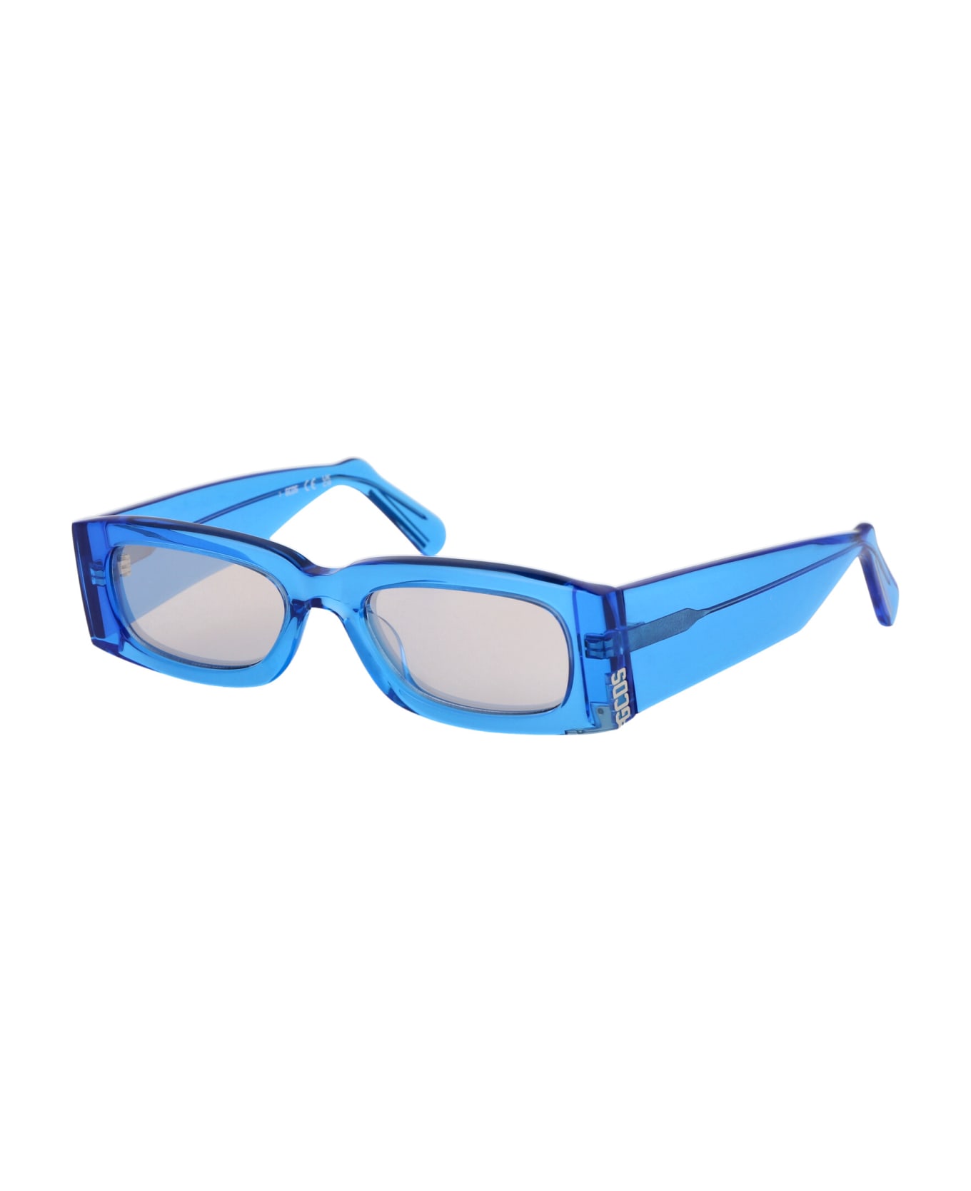 GCDS Gd0020 Sunglasses - 90L Blu Luc/Roviex Specchiato