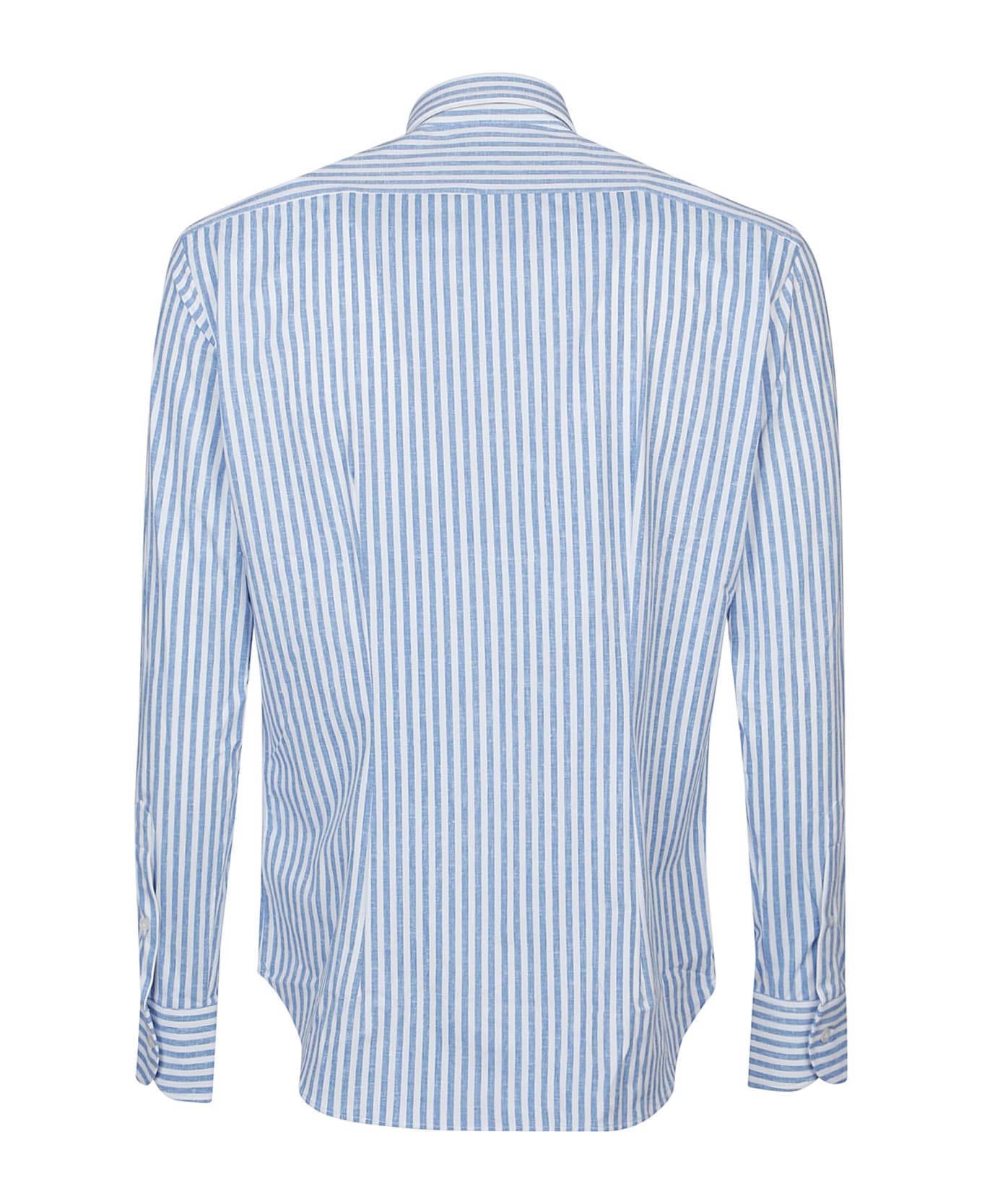 Orian Slim Shirt - Bianco/blu