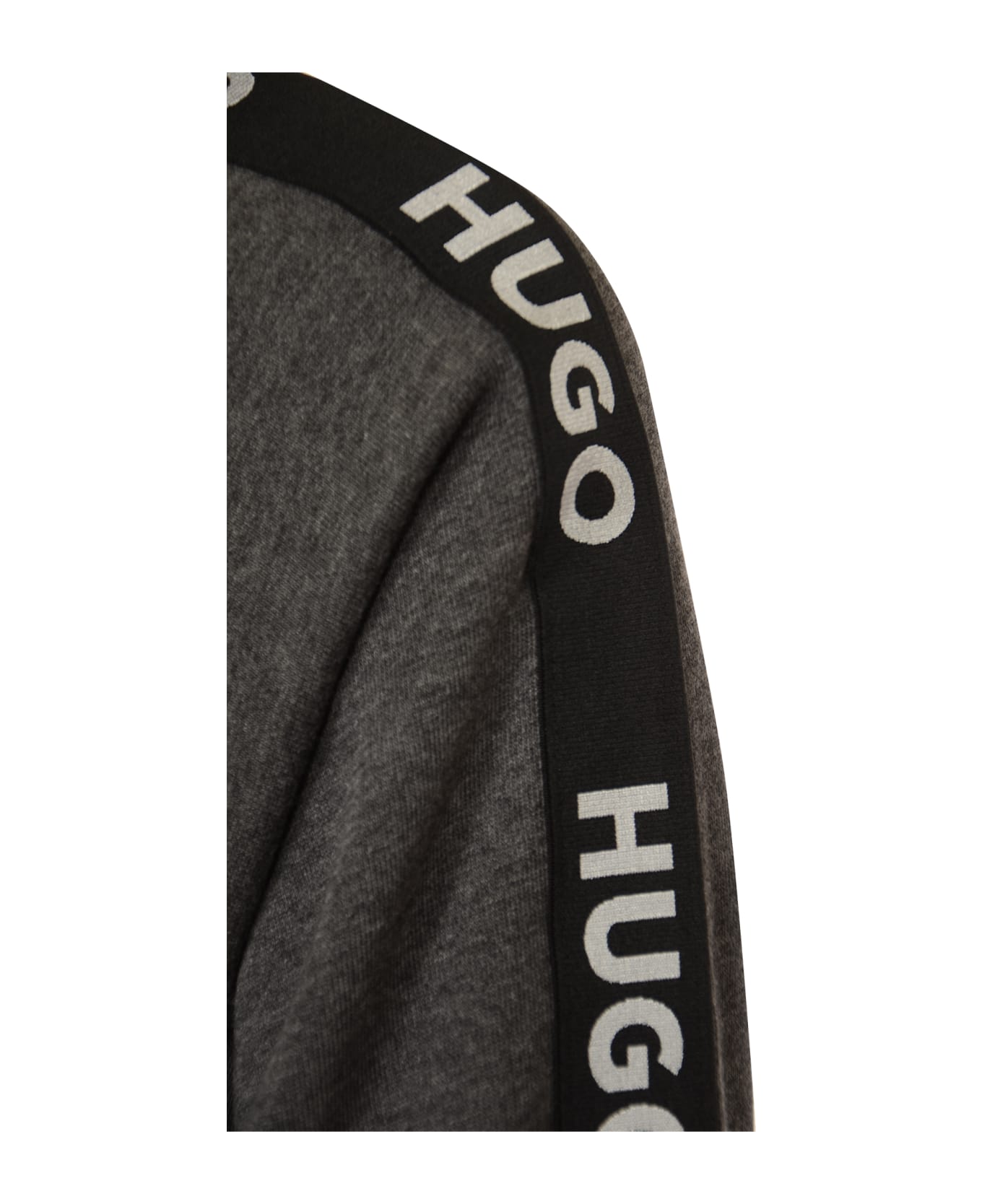 Hugo Boss Sporty Logo Jacket - Open Grey