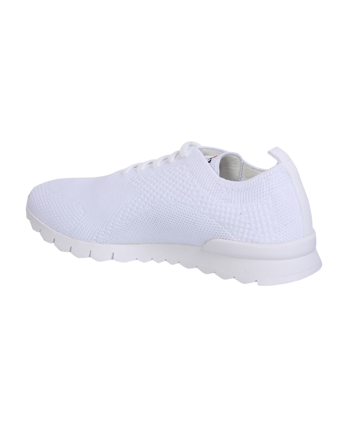 Kiton White Knitted Sneakers - White