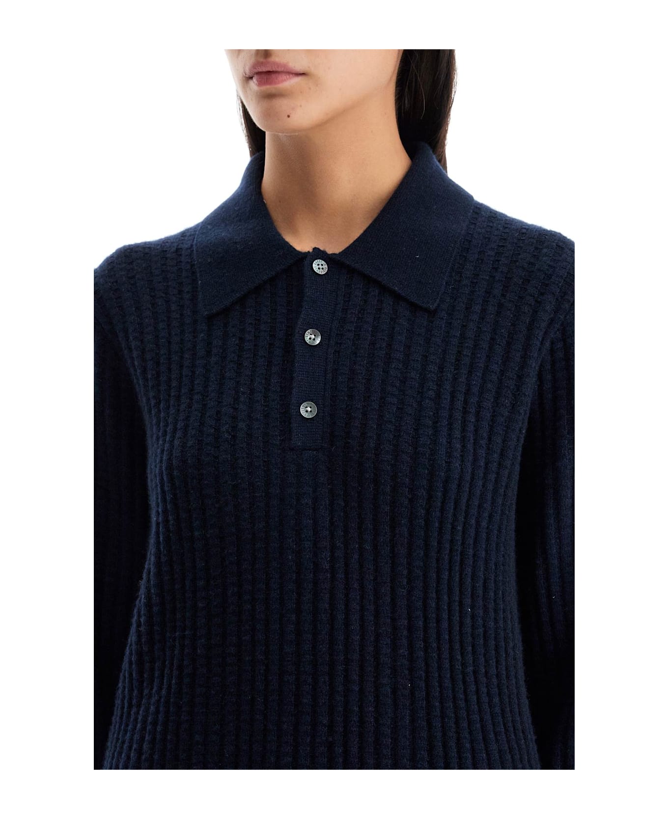 Guest in Residence Polo-inspired Pullover - MIDNIGHT (Blue)