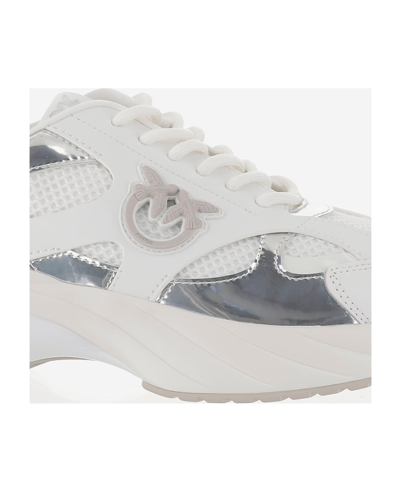 Pinko Sneakers Ariel - MIRROR WHITE/SILVER スニーカー