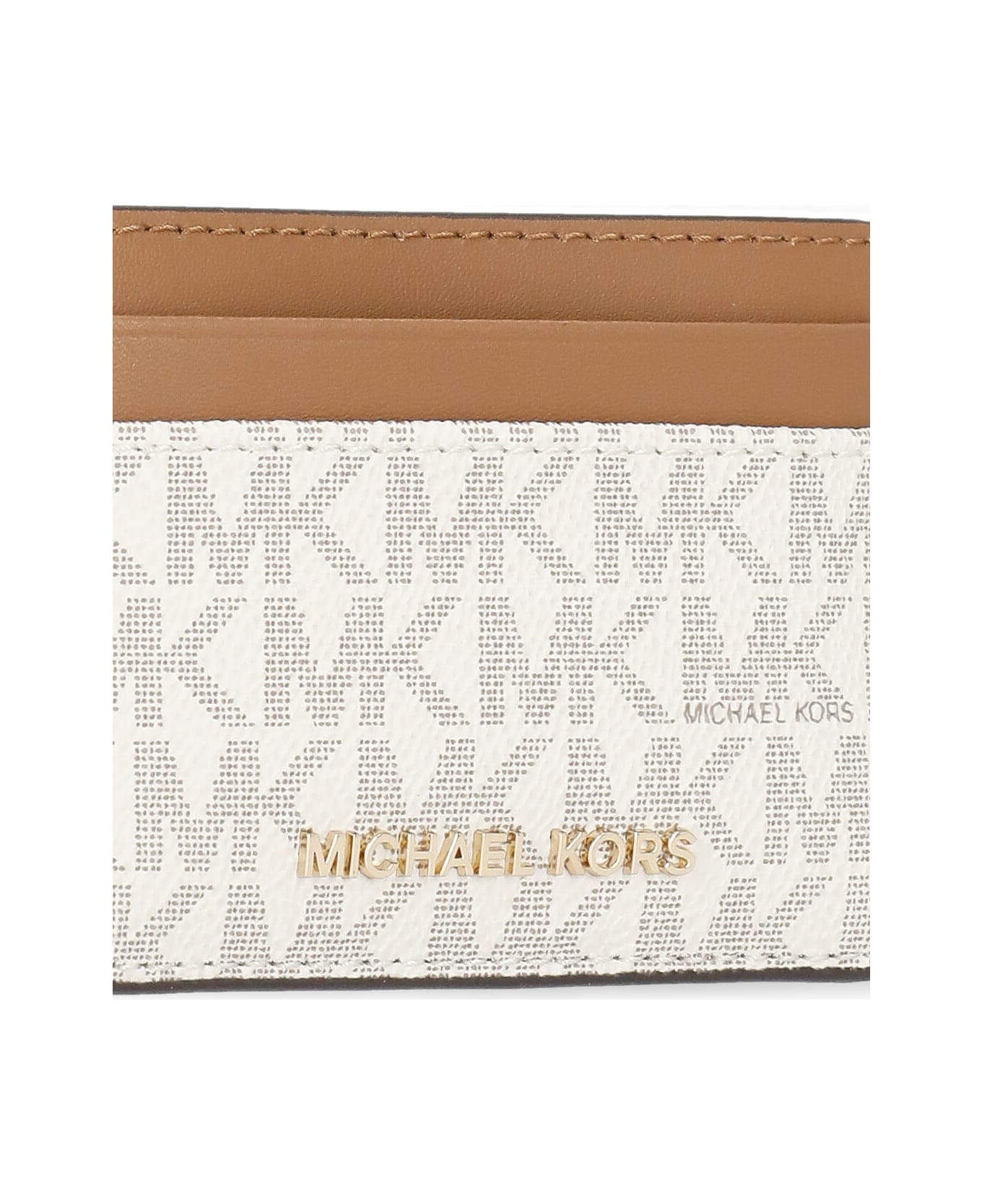 MICHAEL Michael Kors Monogram Cards Holder - Beige