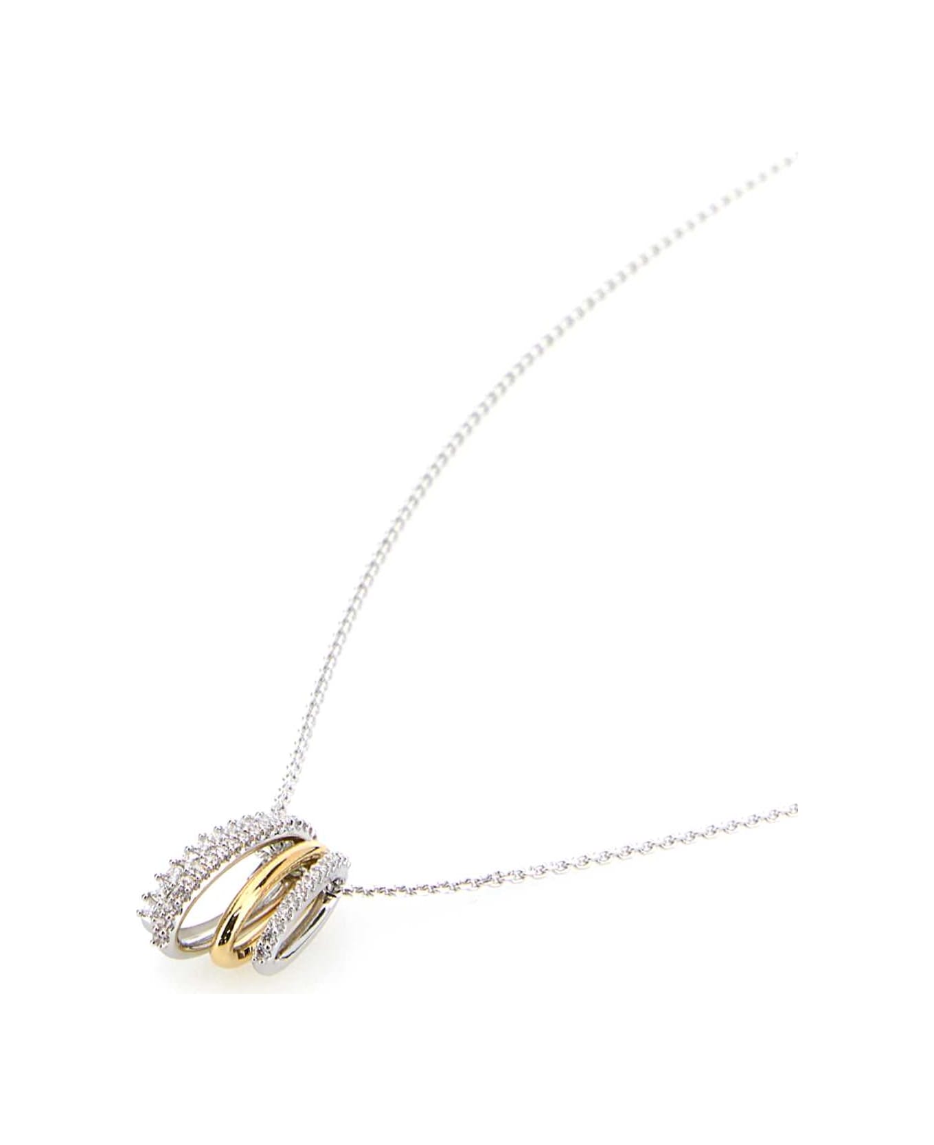 Swarovski Silver Metal Hyperbola Necklace - 000