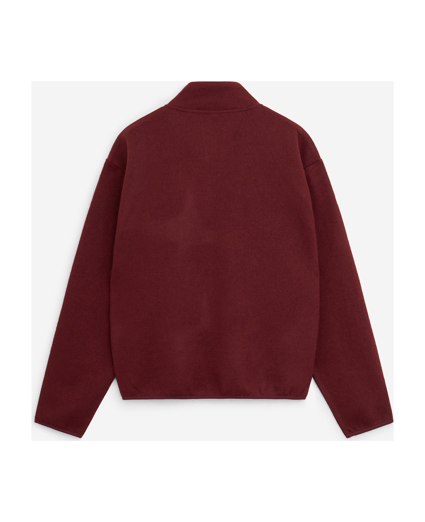 Sunflower Wool Half Zip Sweatshirt - bordeaux