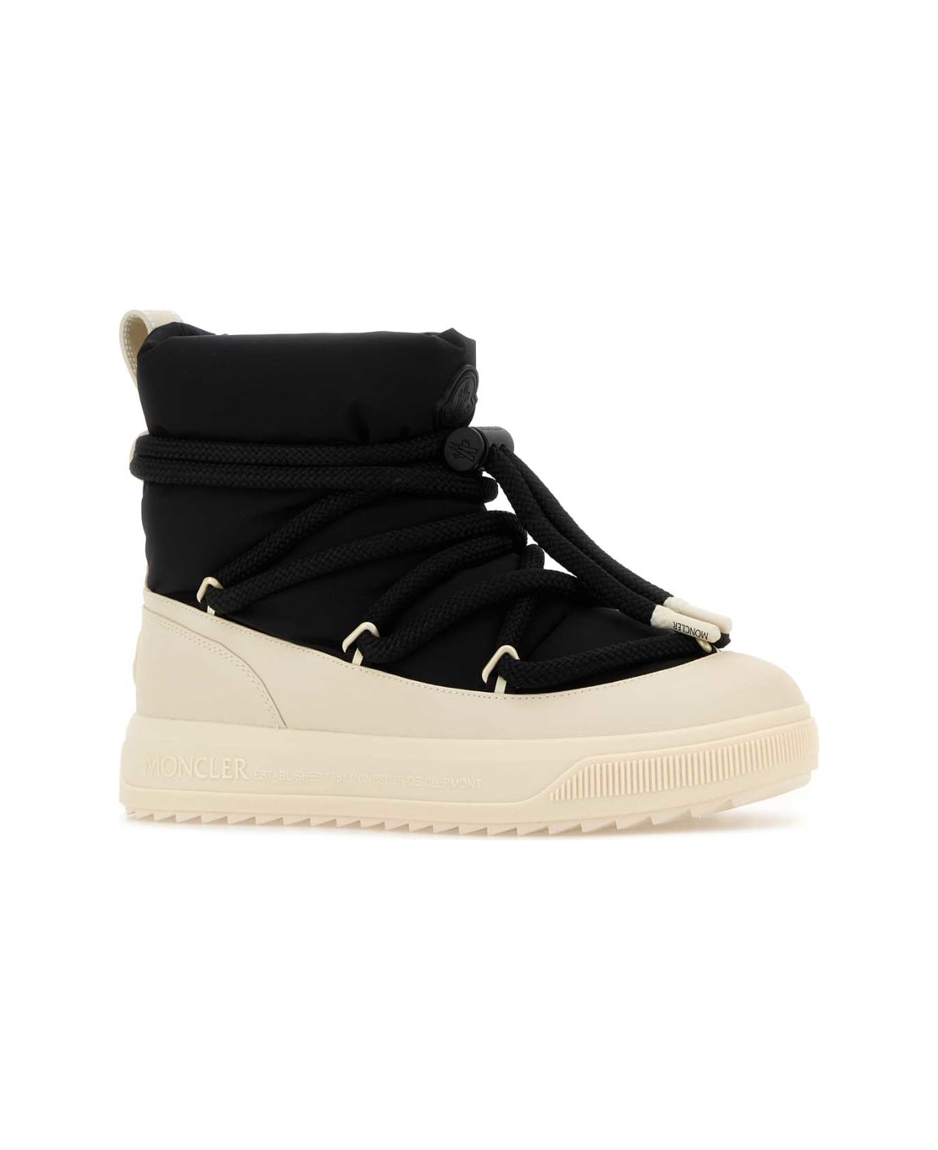 Moncler Two-tone Canvas Altive Ankle Boots - 999